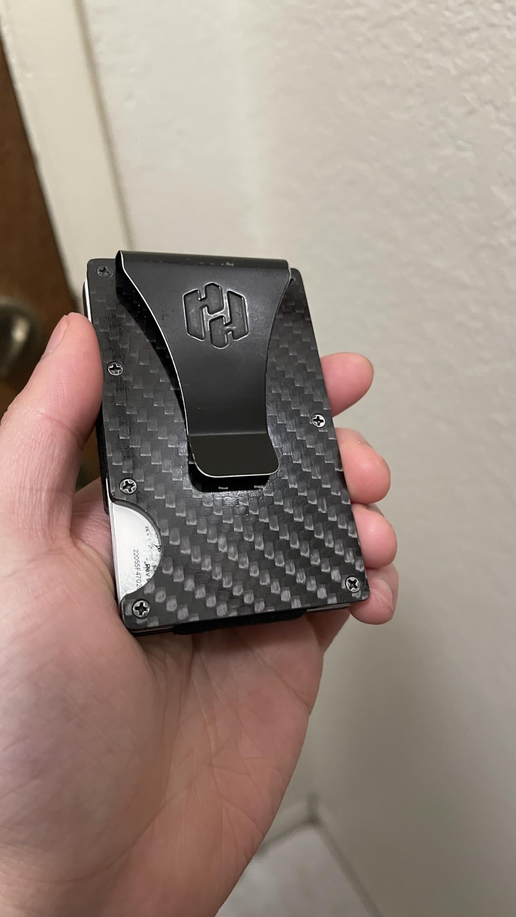 Hayvenhurst Wallet for Men - Slim RFID Blocking Metal Wallet with Money Clip, Minimalist Front Pocket Credit Card Holder, Small Mens Wallet customer photo 2