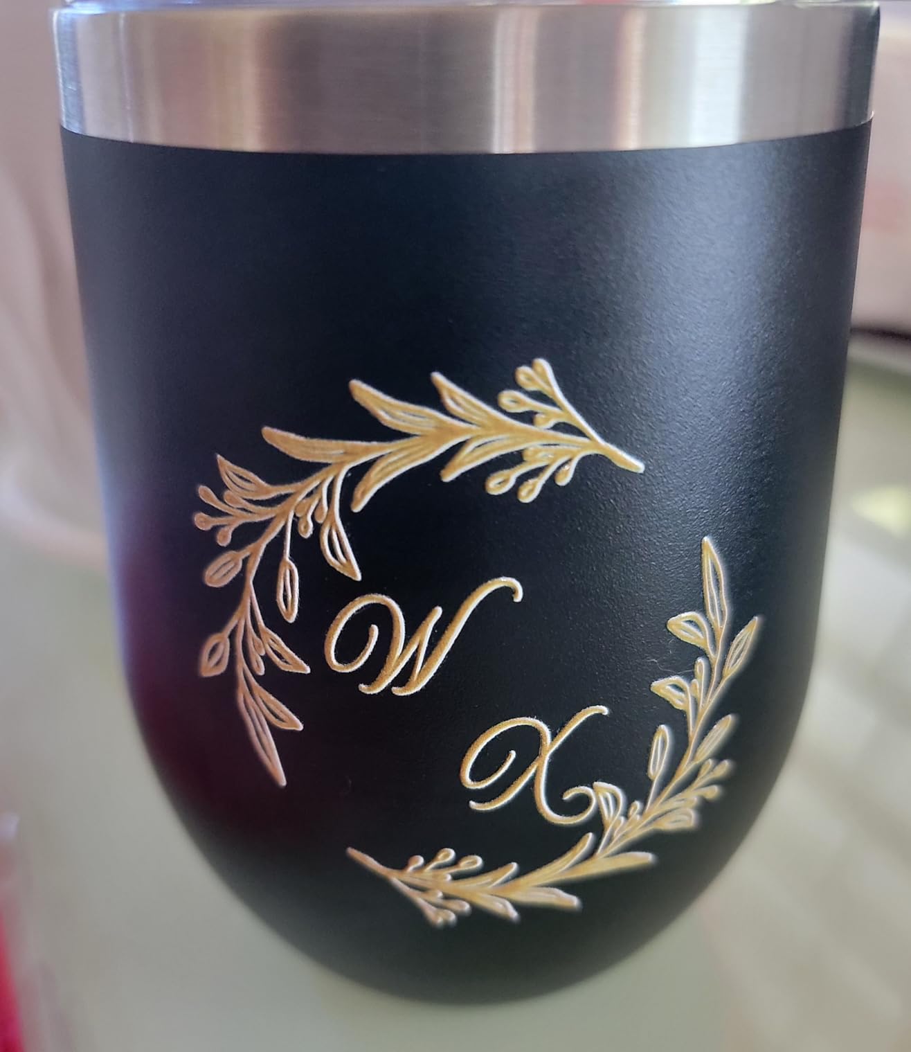 MEZMUT 12 Oz Insulated Wine Tumbler with Lid Wine Glass(Multicolor,4 Pack) customer photo 1