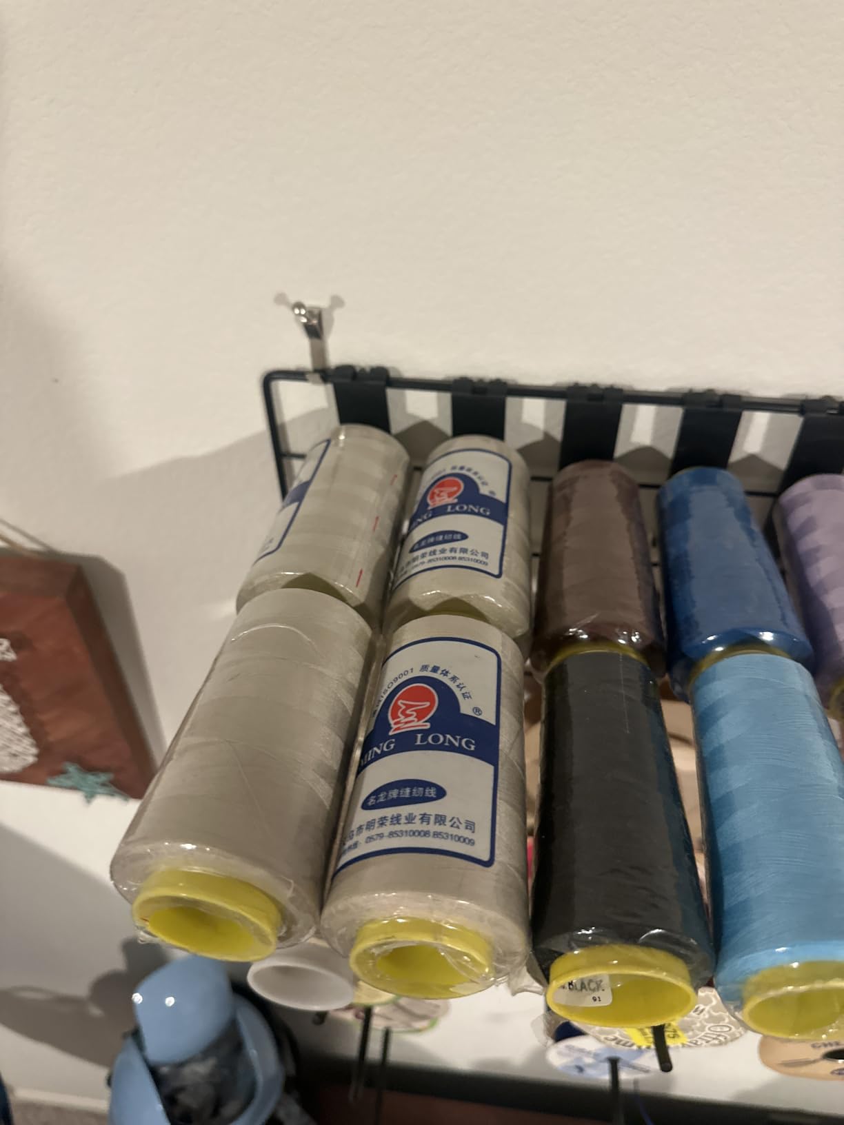 Rainbow Variegated Serger Thread, All-Purpose Thread for Sewing, Polyester, 4 Cones of 3000 Yards Each Spool for Sewing Machine customer photo 2