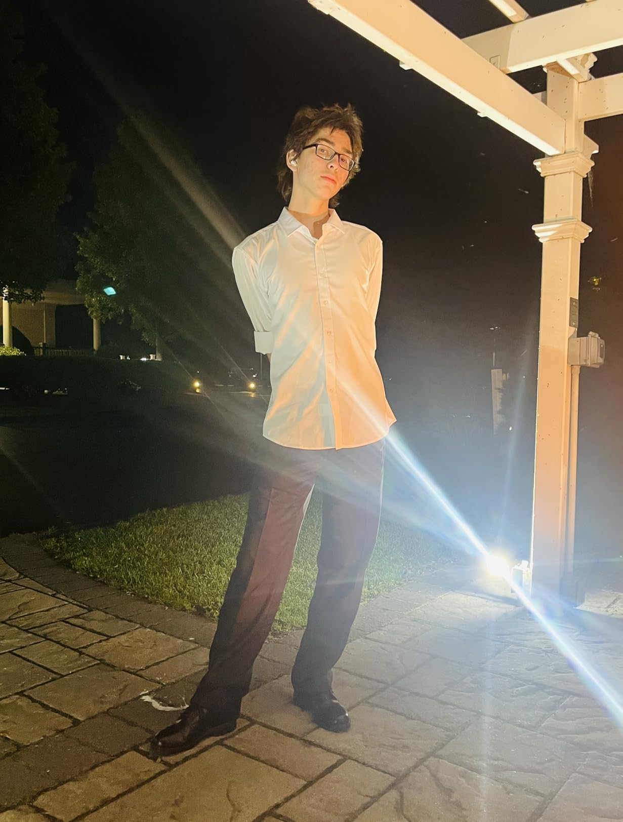 Men's Long Sleeve Button Up Shirts Solid Slim Fit Casual Business Formal Dress Shirt customer photo 2