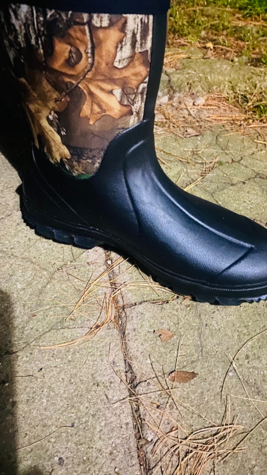 TIDEWE Rubber Boots for Men, Waterproof Hunting Work Boots customer photo 2