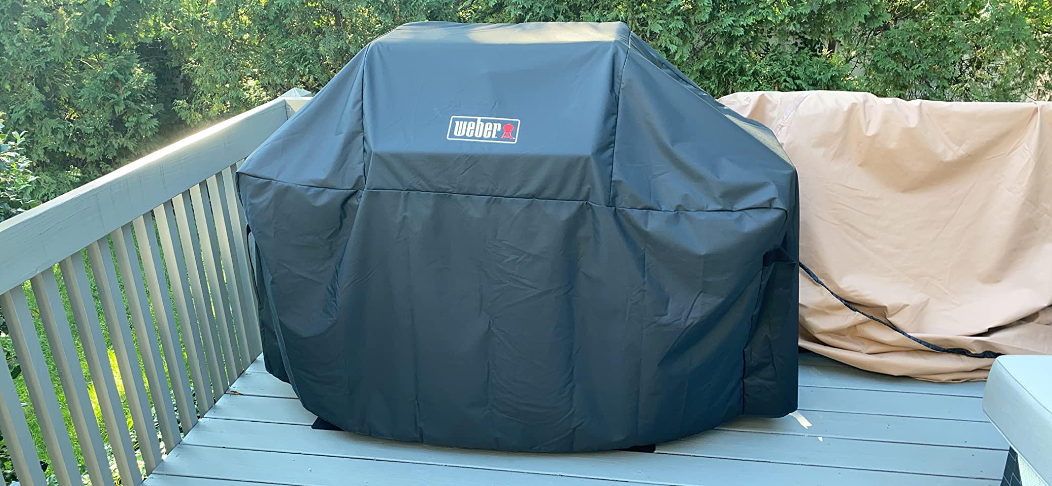 Weber® Premium Outdoor Grill Cover for Select Genesis® Gas Grills, Black customer photo 2