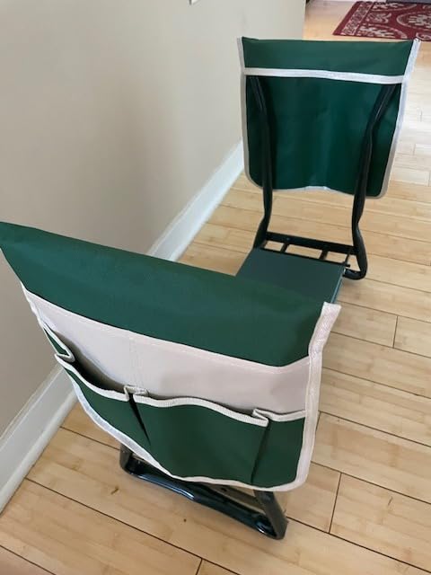 KVR Upgraded Garden Kneeler and Seat with Thicken & Widen Soft Kneeling Pad,Heavy Duty Foldable Gardener Stool with 2 Tool Pouches,Gardening Gifts for Women Mom Men Seniors¡­… customer photo 2