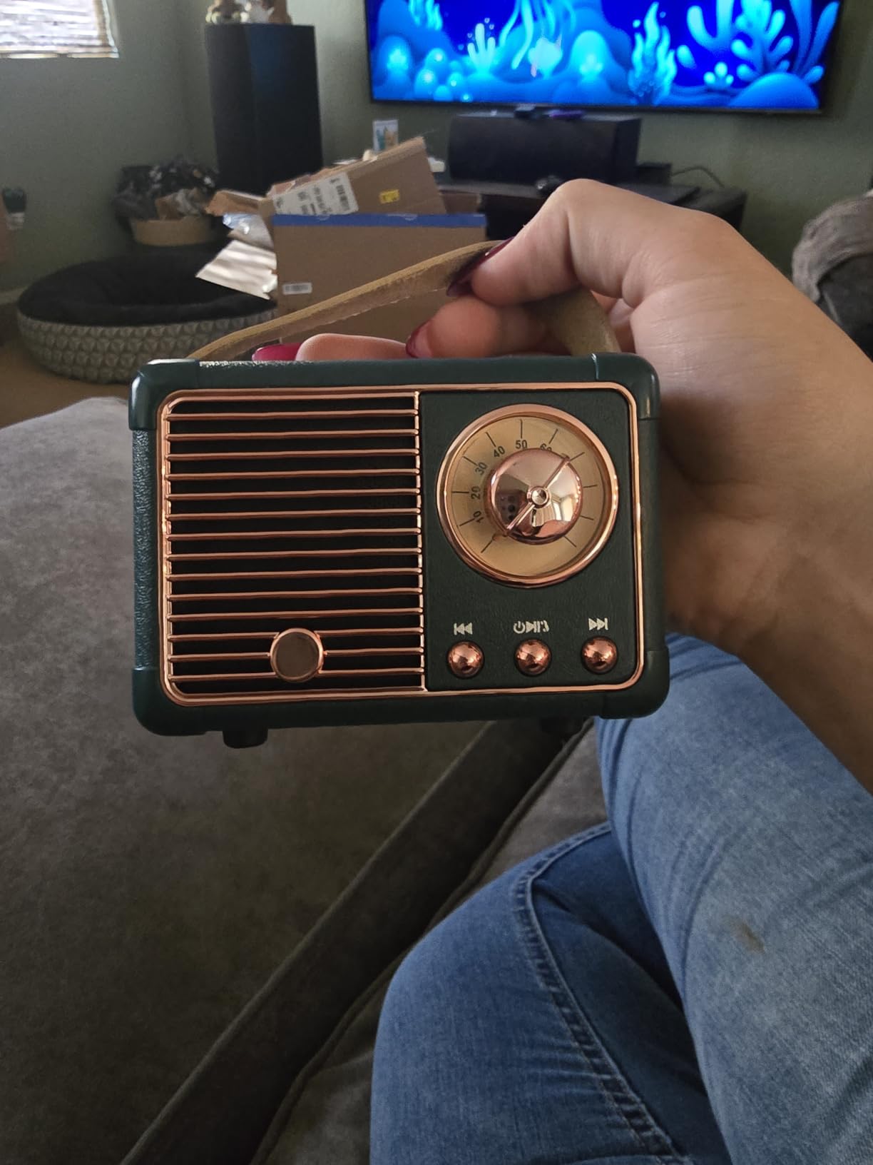 Baolira Retro Bluetooth Speaker, Gifts for Teen Girls, Cute Room Decor customer photo 2