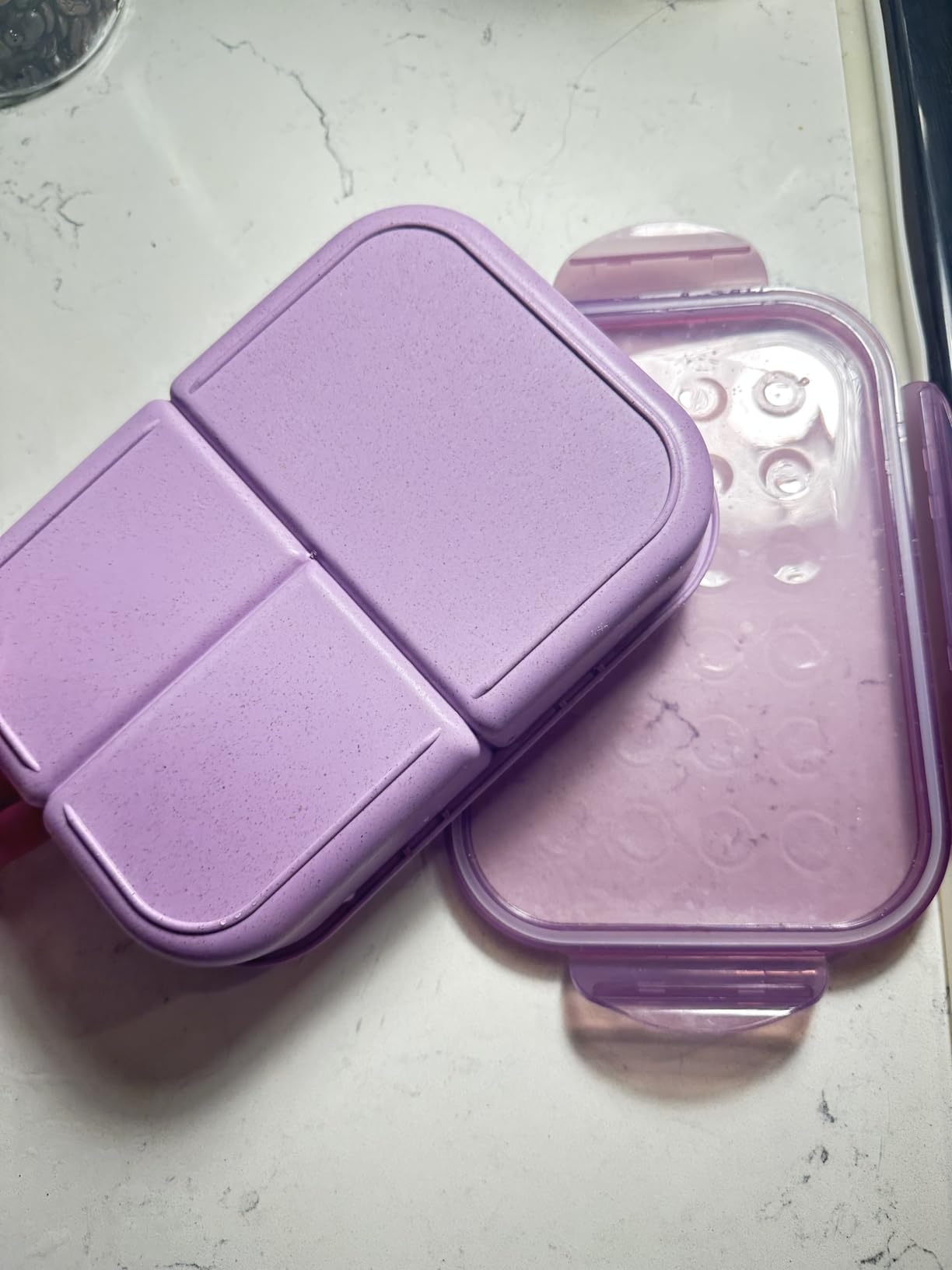 MISS BIG® Bento Lunch Box for Adults & Kids, 1900ml, 3 Compartments, White customer photo 1