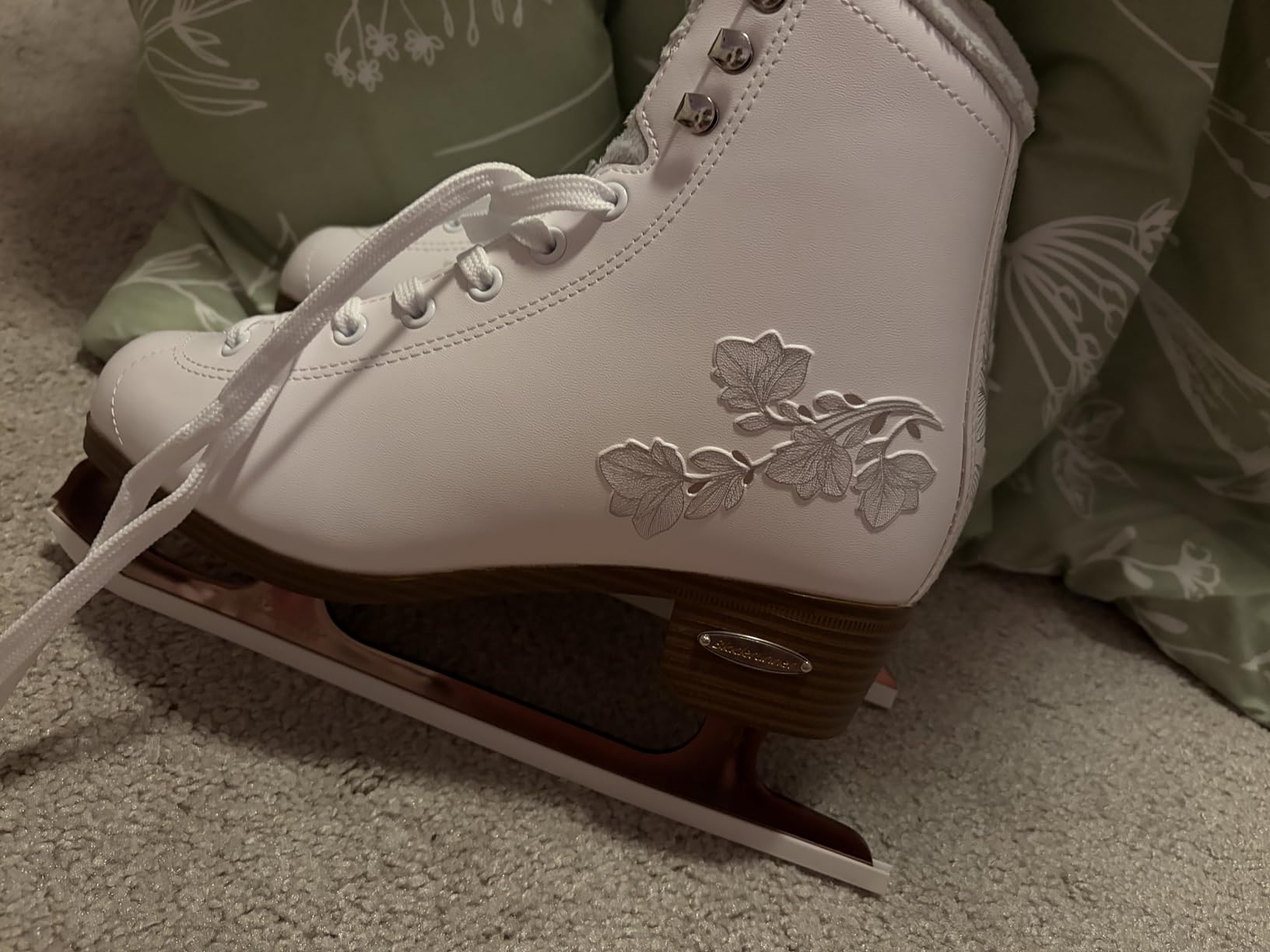 Rollerblade Bladerunner Ice Diva Women's Adult Figure Skates, White and Rose Gold, Ice Skates customer photo 2