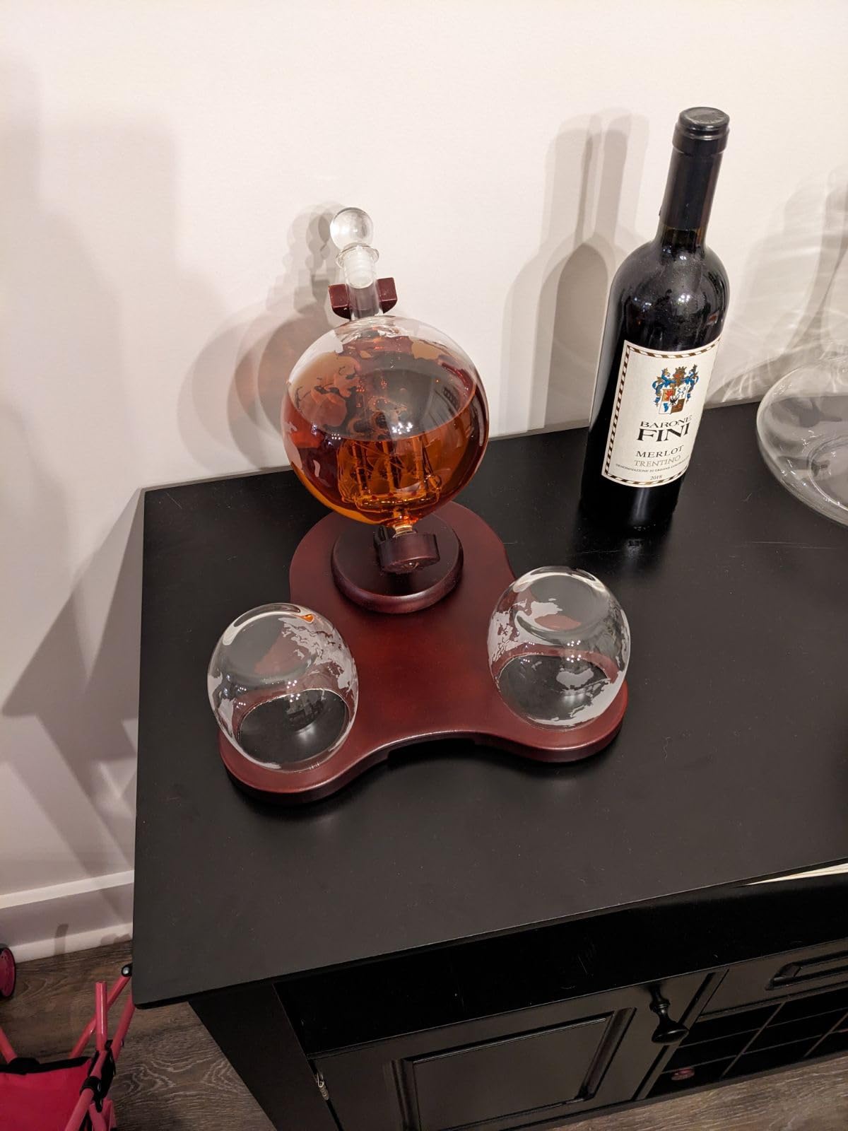 Whiskey Gifts for Men, Whiskey Decanter Set with 4 Glasses in Gift Box by Verolux | Elegant Twisted Design with Glass Stopper - Liquor, Bourbon, Brandy, Gin, Rum, Tequila, Vodka, Cognac customer photo 1