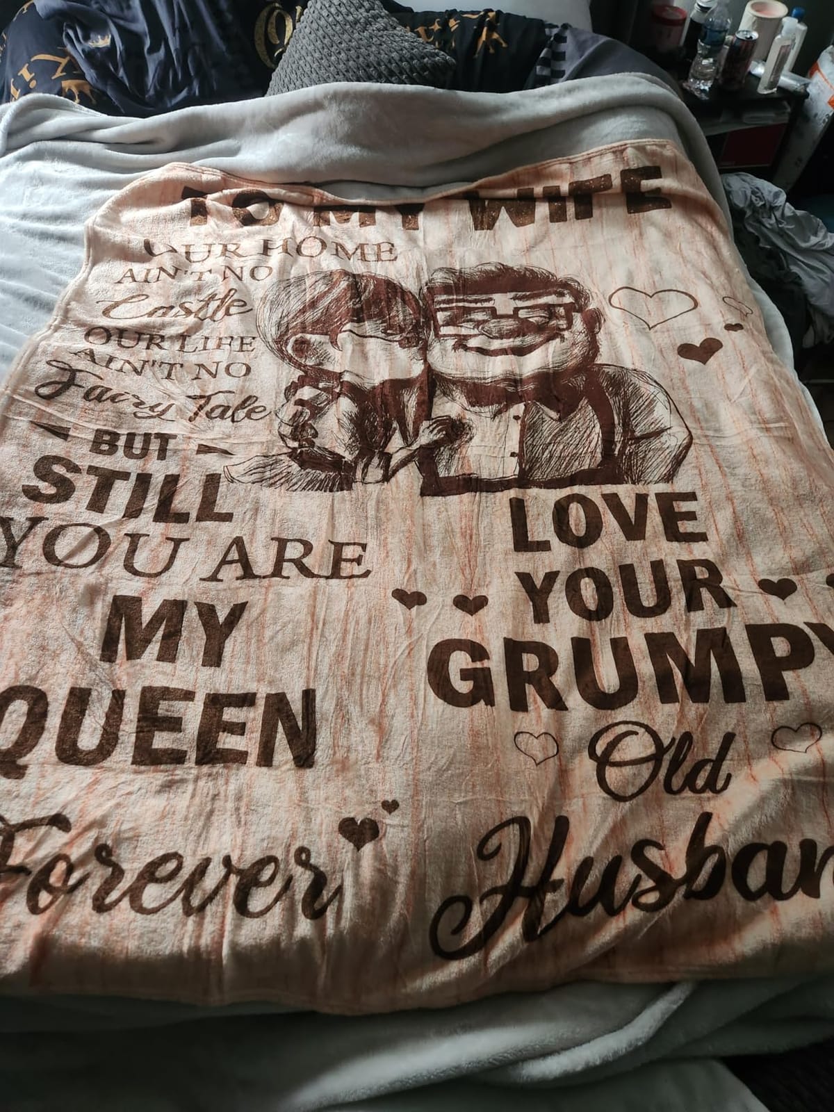 CENSIHER Gift for Wife from Husband, Anniversary Blanket Gifts for Women | to My Wife Birthday Christmas Valentine's Mother's Day Blanket, Healing Thoughts Presents for Her customer photo 1