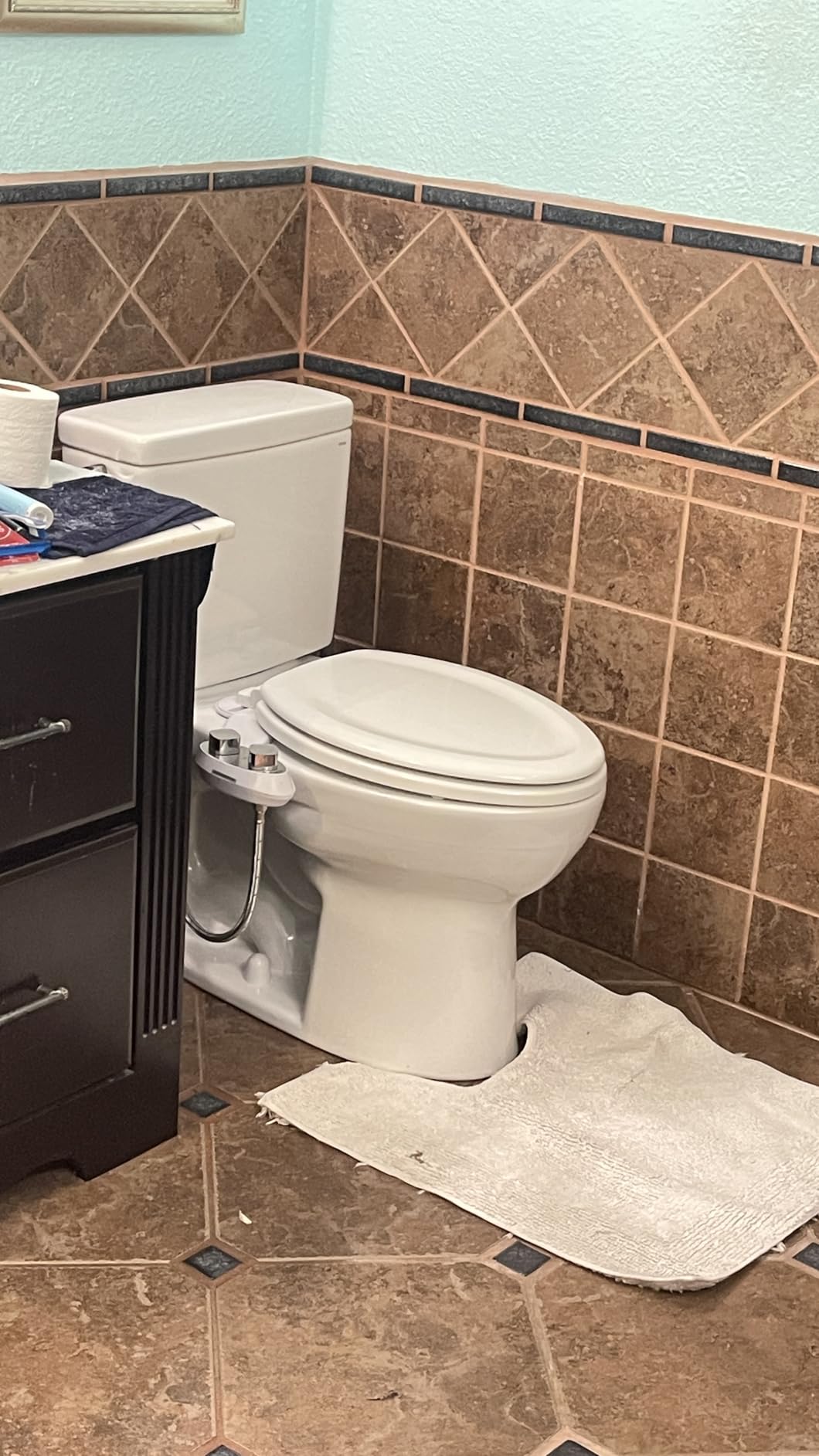 TOTO Drake Two-Piece Elongated 1.6 GPF TORNADO FLUSH Toilet with CEFIONTECT, Cotton White - CST776CSG#01 customer photo 1