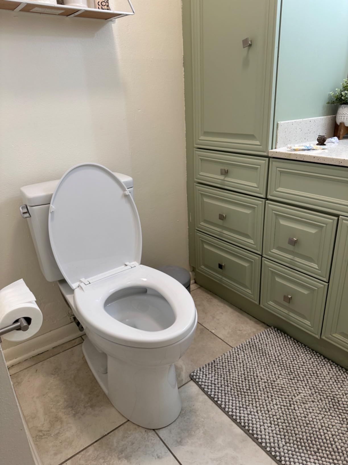 TOTO Drake Two-Piece Elongated 1.6 GPF TORNADO FLUSH Toilet with CEFIONTECT, Cotton White - CST776CSG#01 customer photo 2