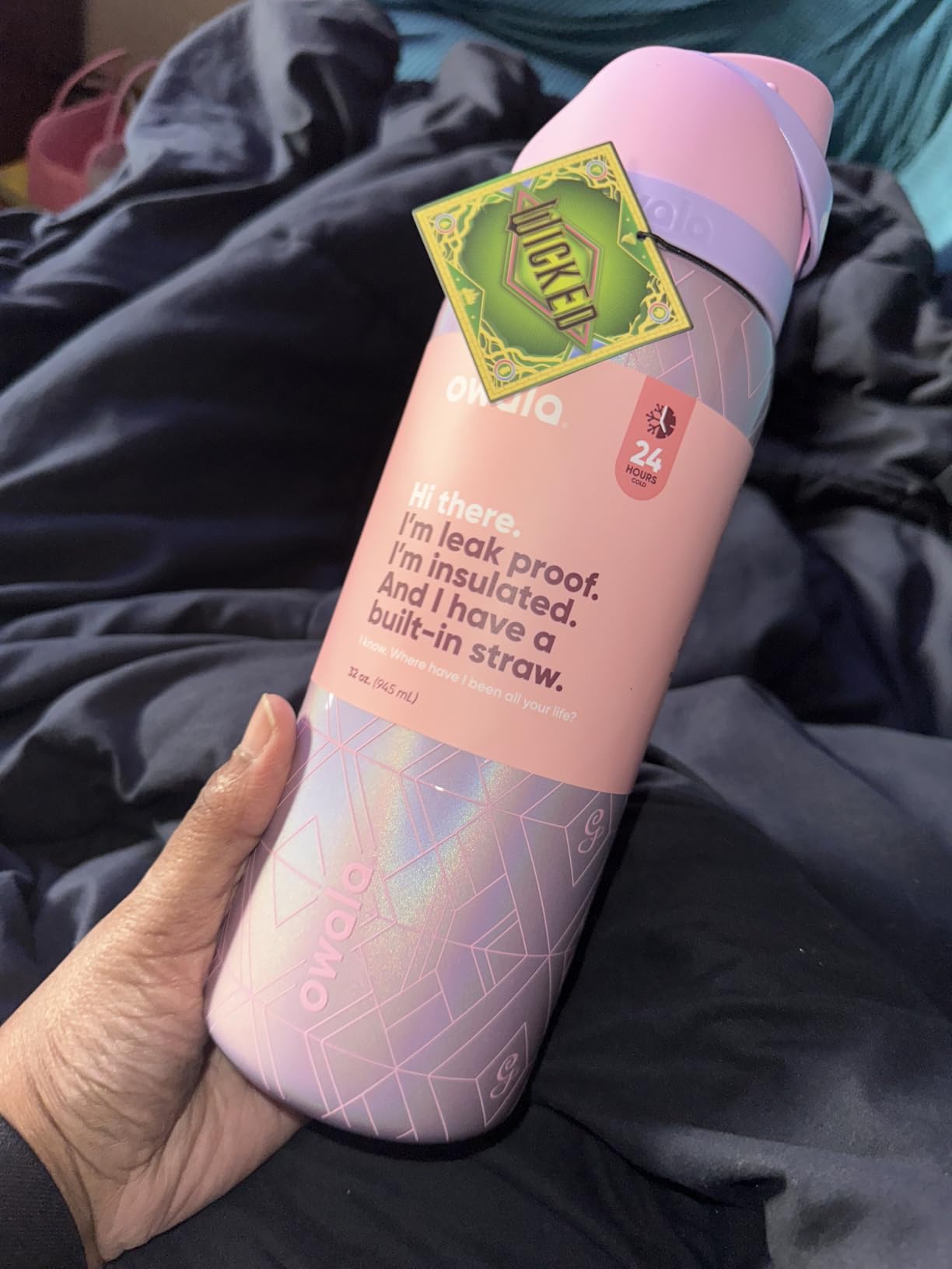 Owala Harry Potter FreeSip Stainless Steel Water Bottle 24 oz Gryffindor customer photo 2