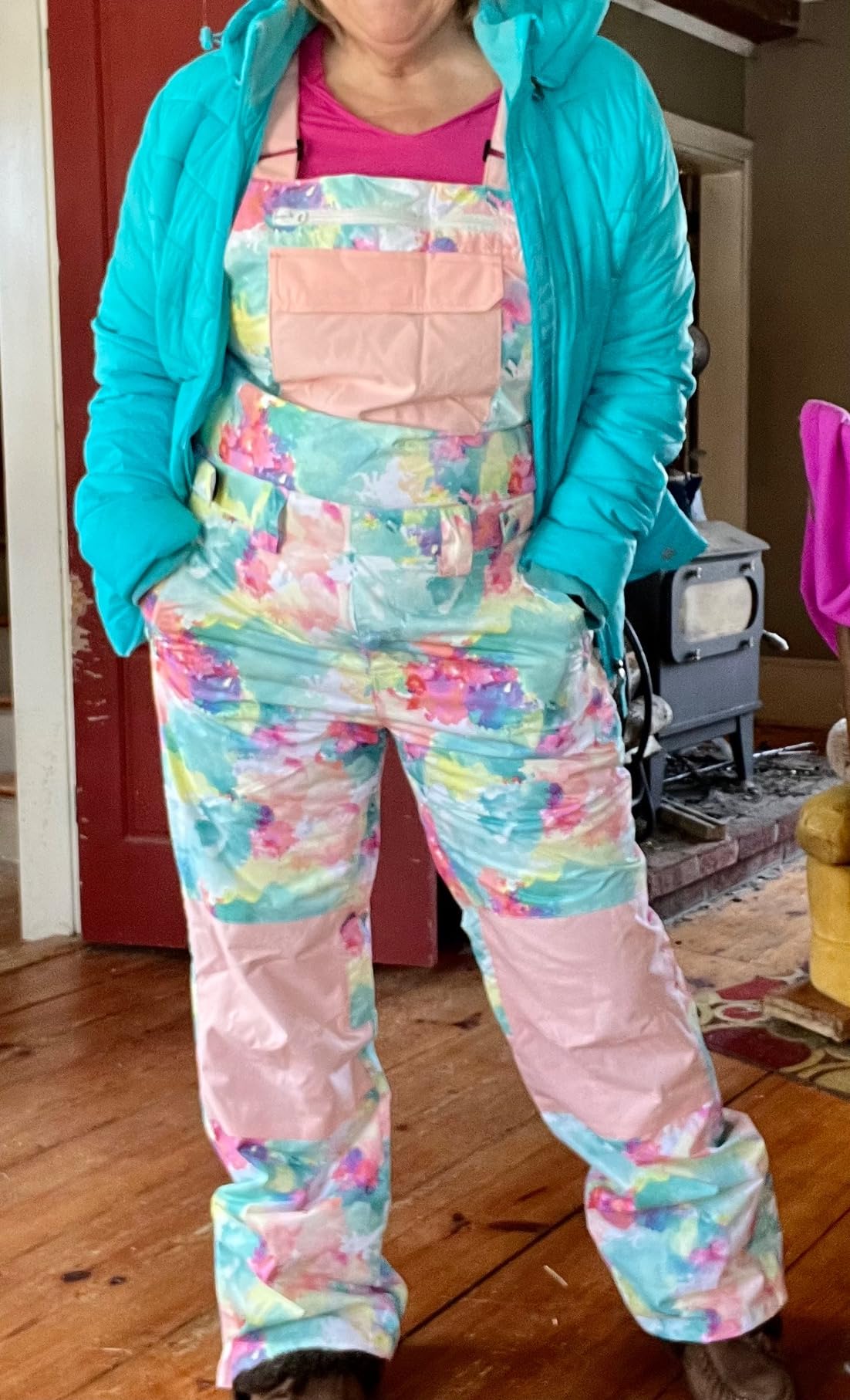 SEARIPE Women and Mens Snow Bibs Adjustable Overalls Pants Wear-resistant Bib Hiking Climbing Insulated Ski Pants customer photo 1