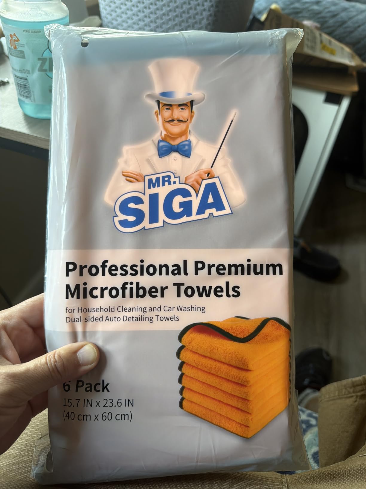 MR.SIGA Professional Microfiber Towels for Cars, Scratch Free, 12 Pack customer photo 1