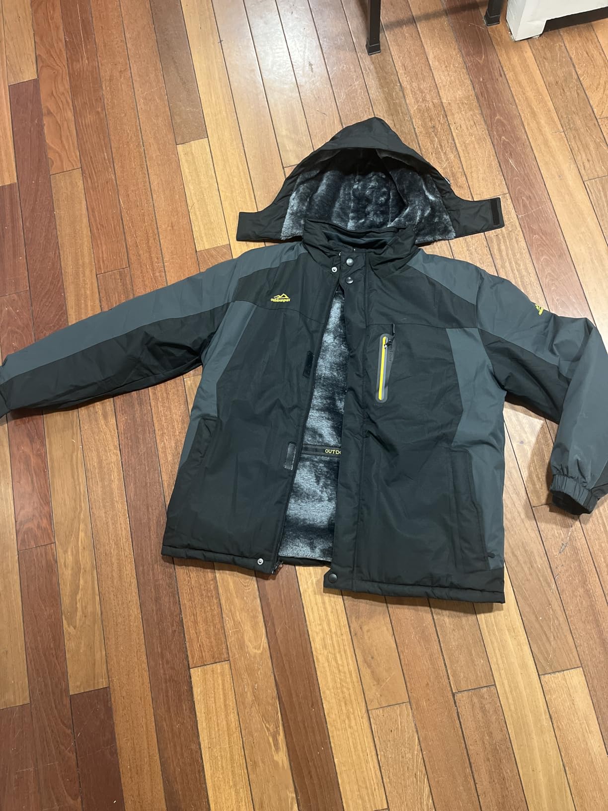 TACVASEN Men's Winter Ski Jacket Waterproof Fleece Lining Snow Hooded Coats customer photo 1