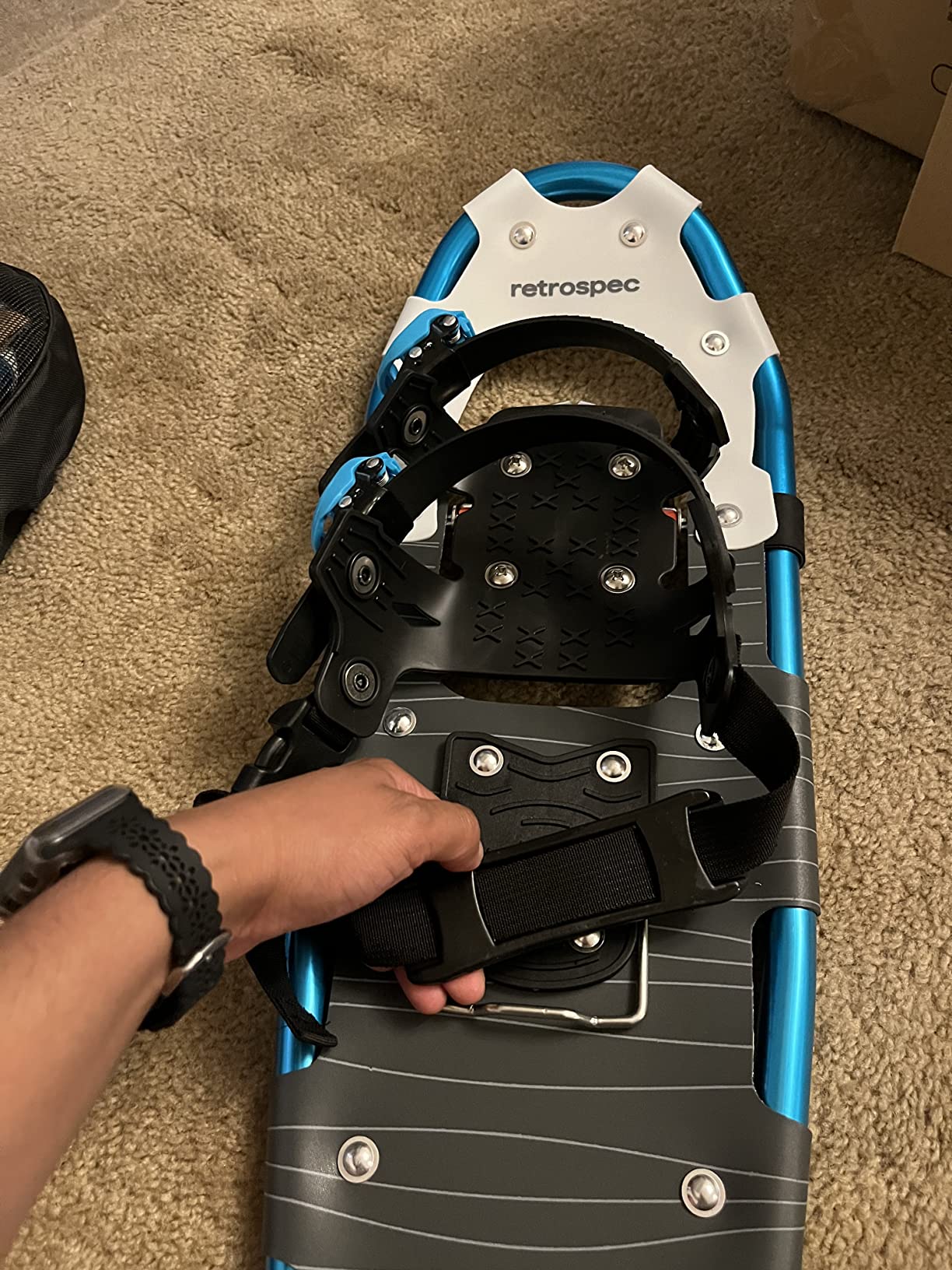 Retrospec Drifter Snowshoes for Women & Men - Lightweight Aluminum Frame Snow Shoes with Double Ratchet Binding System, Heel Lifts & Carry Bag for All Terrain Hiking & Winter Sports customer photo 2