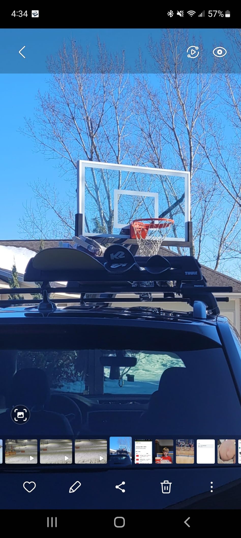Thule Ski & Snowboard Rack Carrier customer photo 1