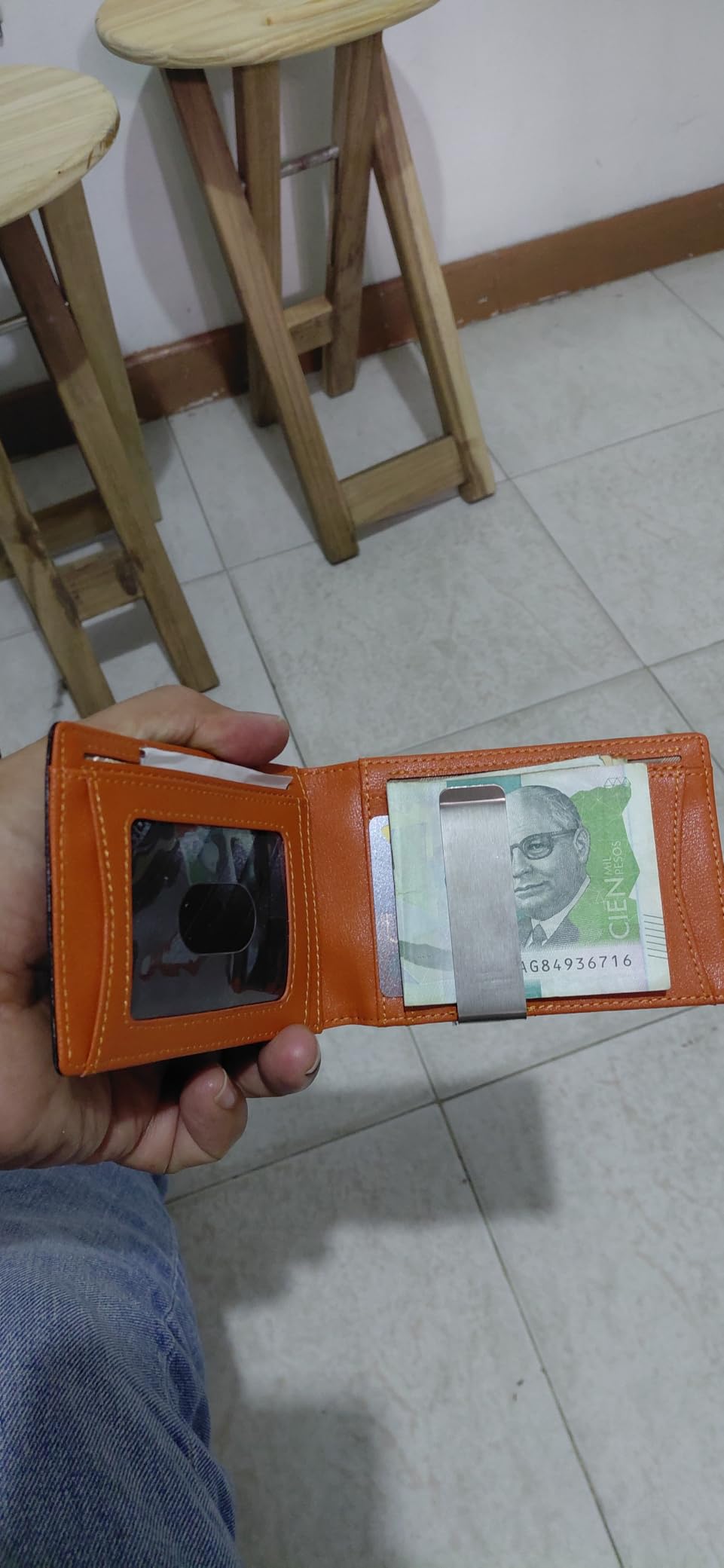 RUNBOX Slim Wallet for Men - RFID Blocking Leather Bifold with Money Clip customer photo 1