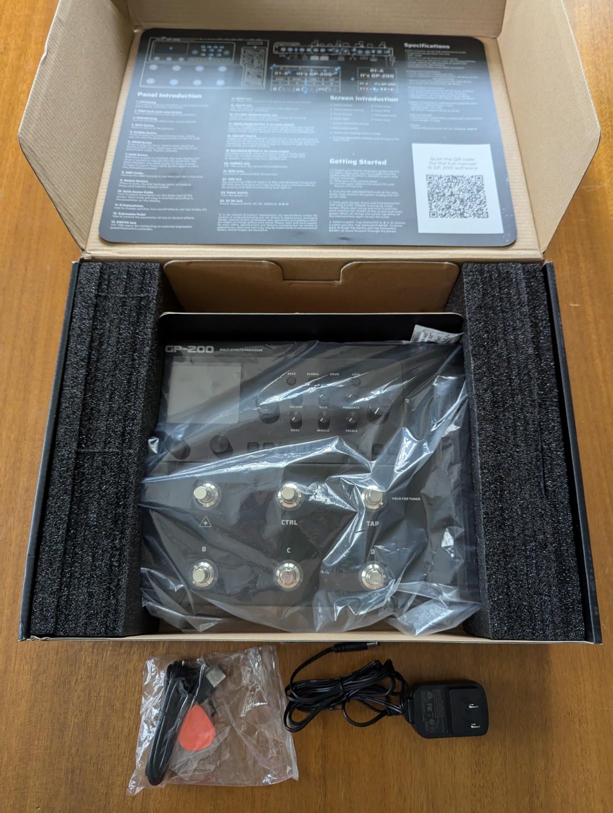 VALETON GP-200 Multi-Effects Guitar/Bass Pedal with Expression, FX Loop, MIDI, Amp Modeling, IR Cab Simulation, Stereo, USB Interface customer photo 2