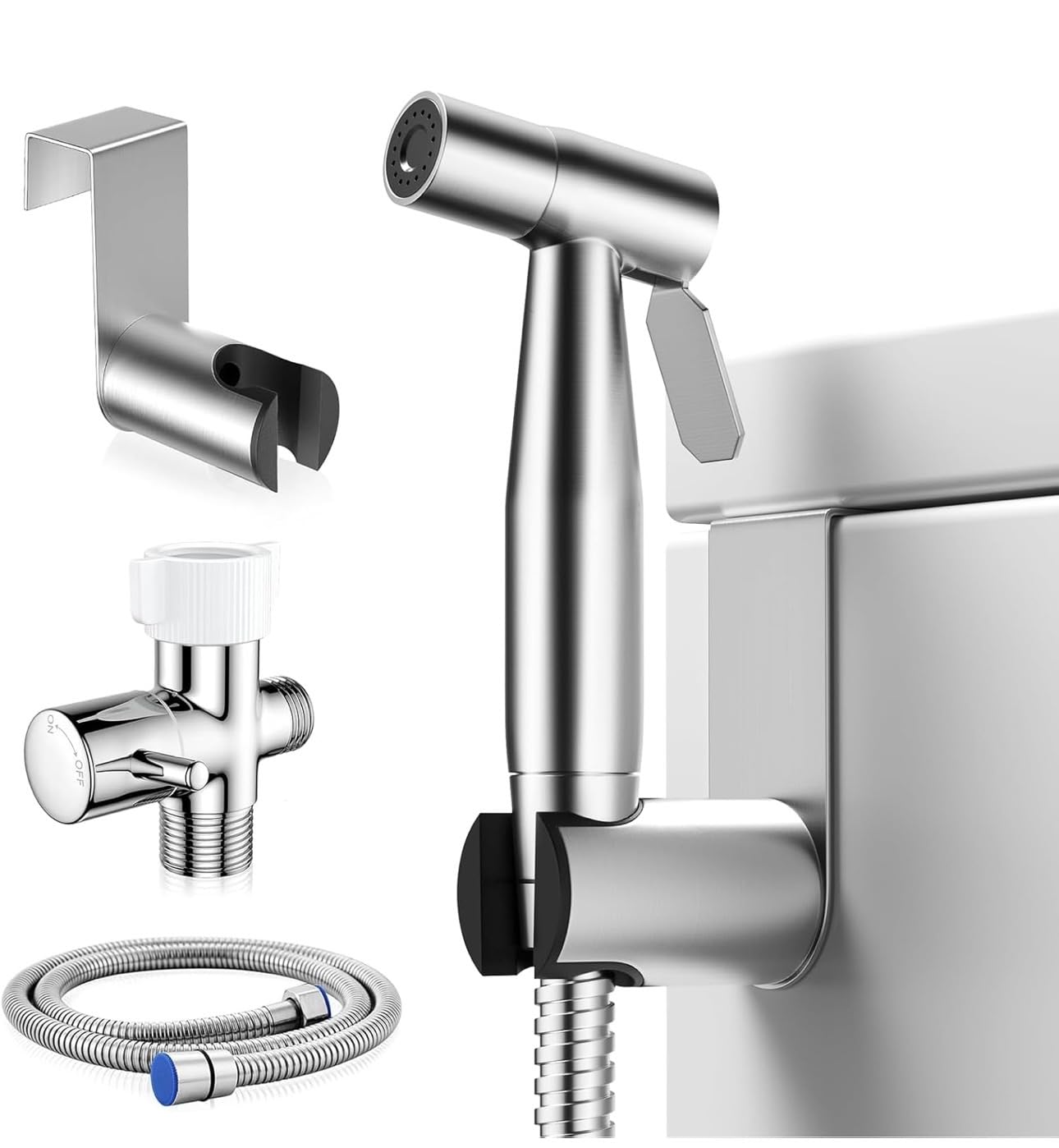 BRITULIF Handheld Bidet Sprayer for Toilet, Adjustable Pressure, Jet Spray customer photo 1