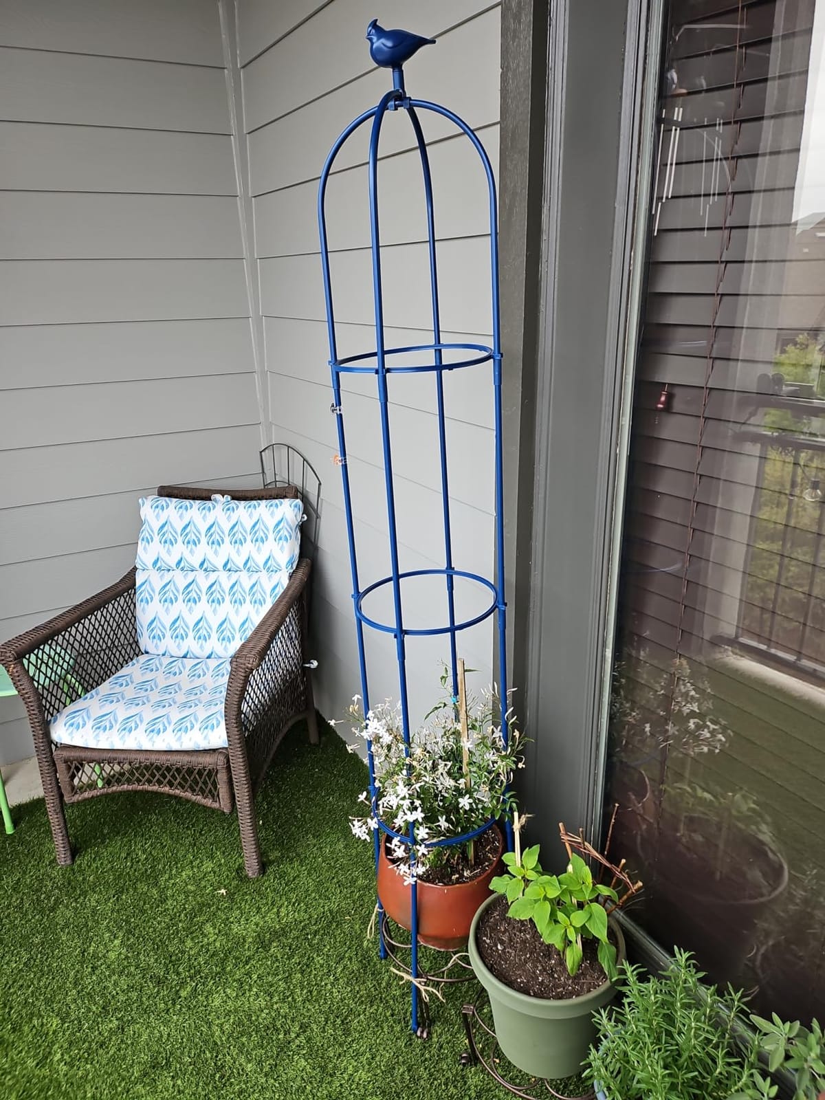 6FT Obelisk Trellis for Climbing Plants, Kalolary Garden Tower Trellises customer photo 2
