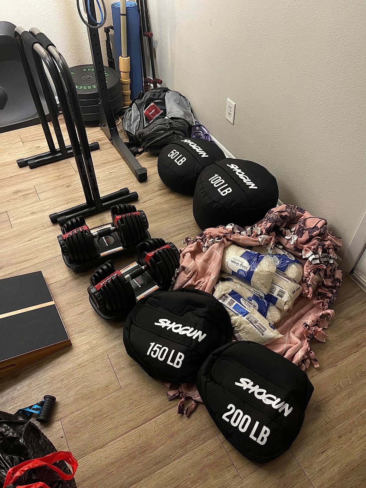 Shogun Sandbags for Working Out – Heavy Duty Workout Sandbag for Weight Training, Cross Training, Strongman, Fitness & Military Use – Adjustable Exercise Sand Bags for Full Body Training customer photo 1