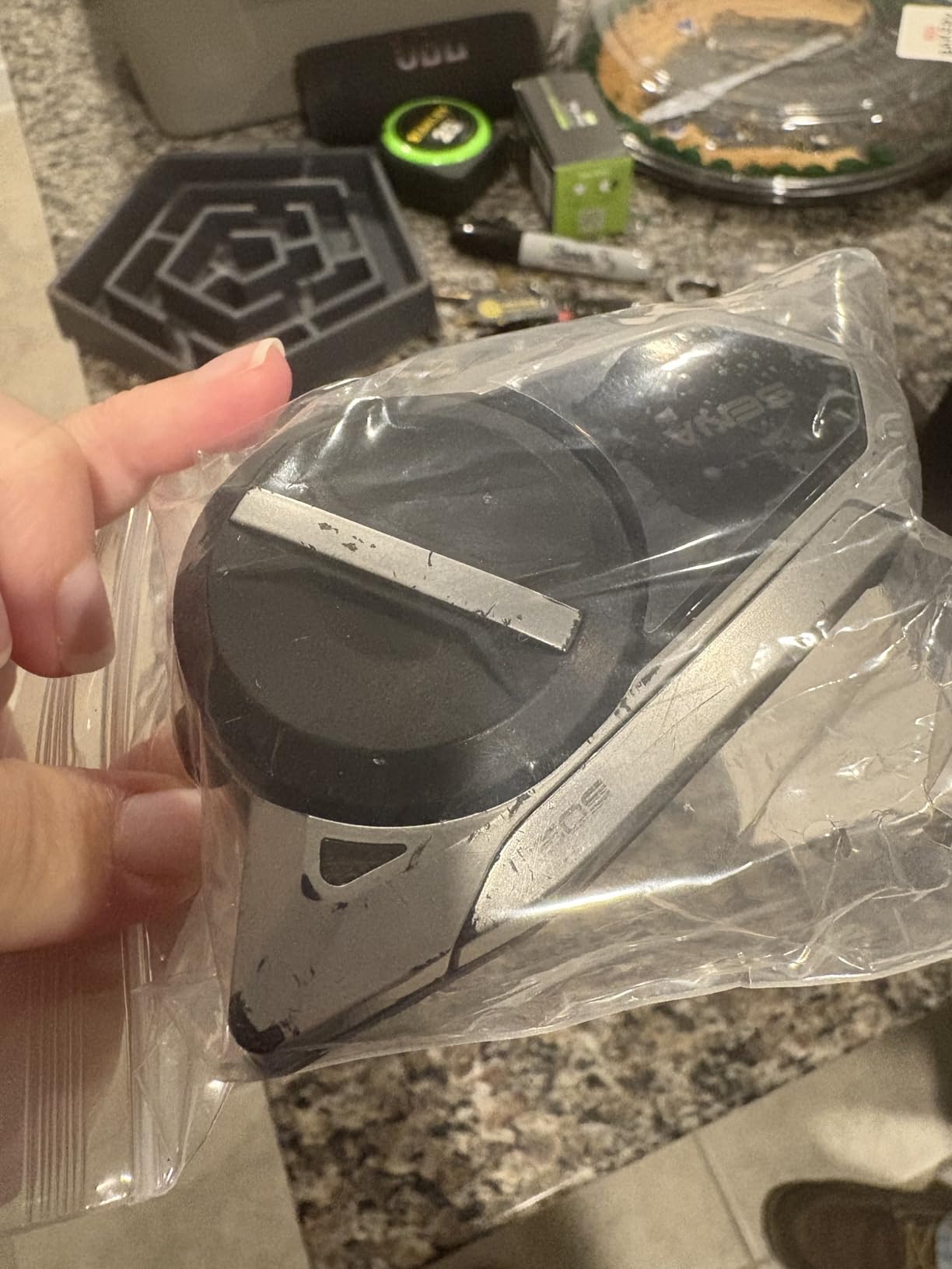 Sena 50S Motorcycle Jog Dial Communication Bluetooth Headset w/Sound by Harman Kardon Integrated Mesh Intercom System Premium Microphone & Speakers customer photo 1