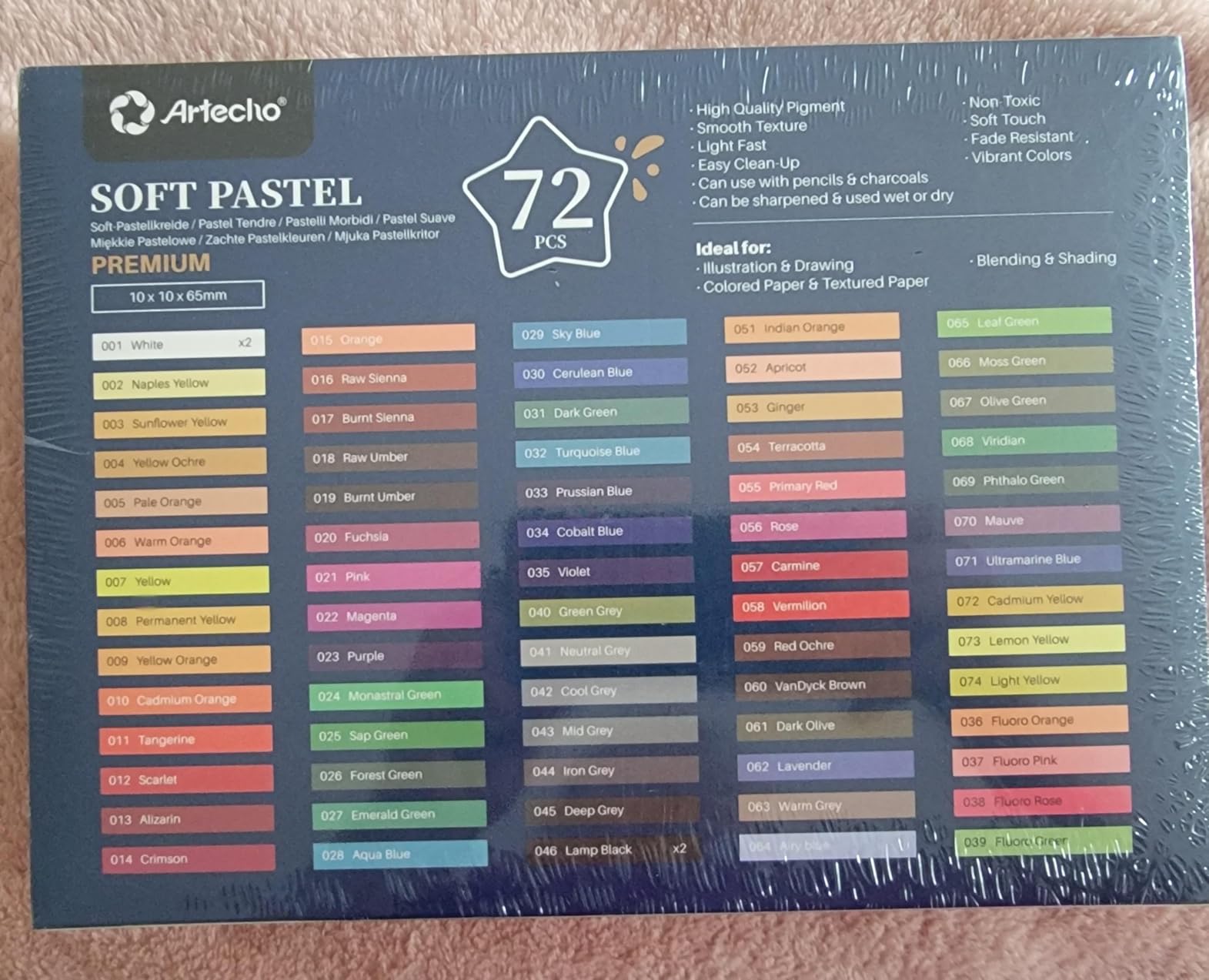 Artecho 48pcs Soft Pastels, 46 Colors customer photo 1