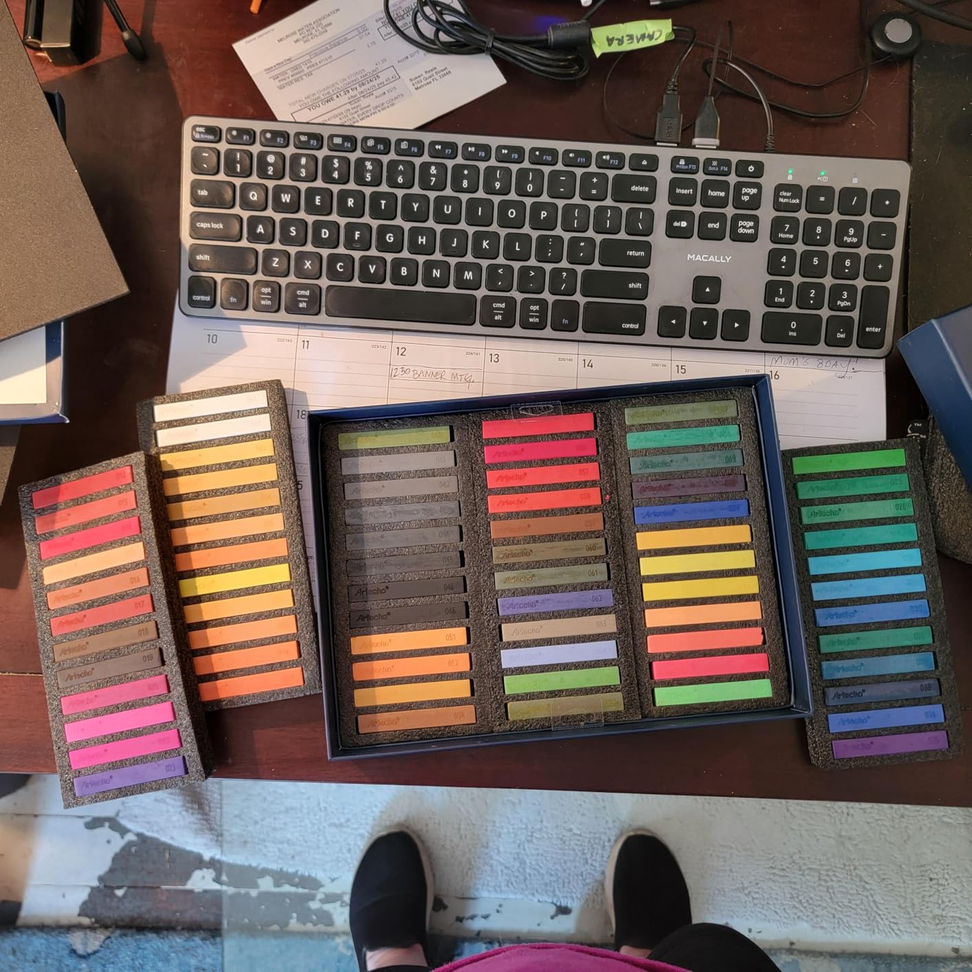 Artecho 48pcs Soft Pastels, 46 Colors customer photo 2