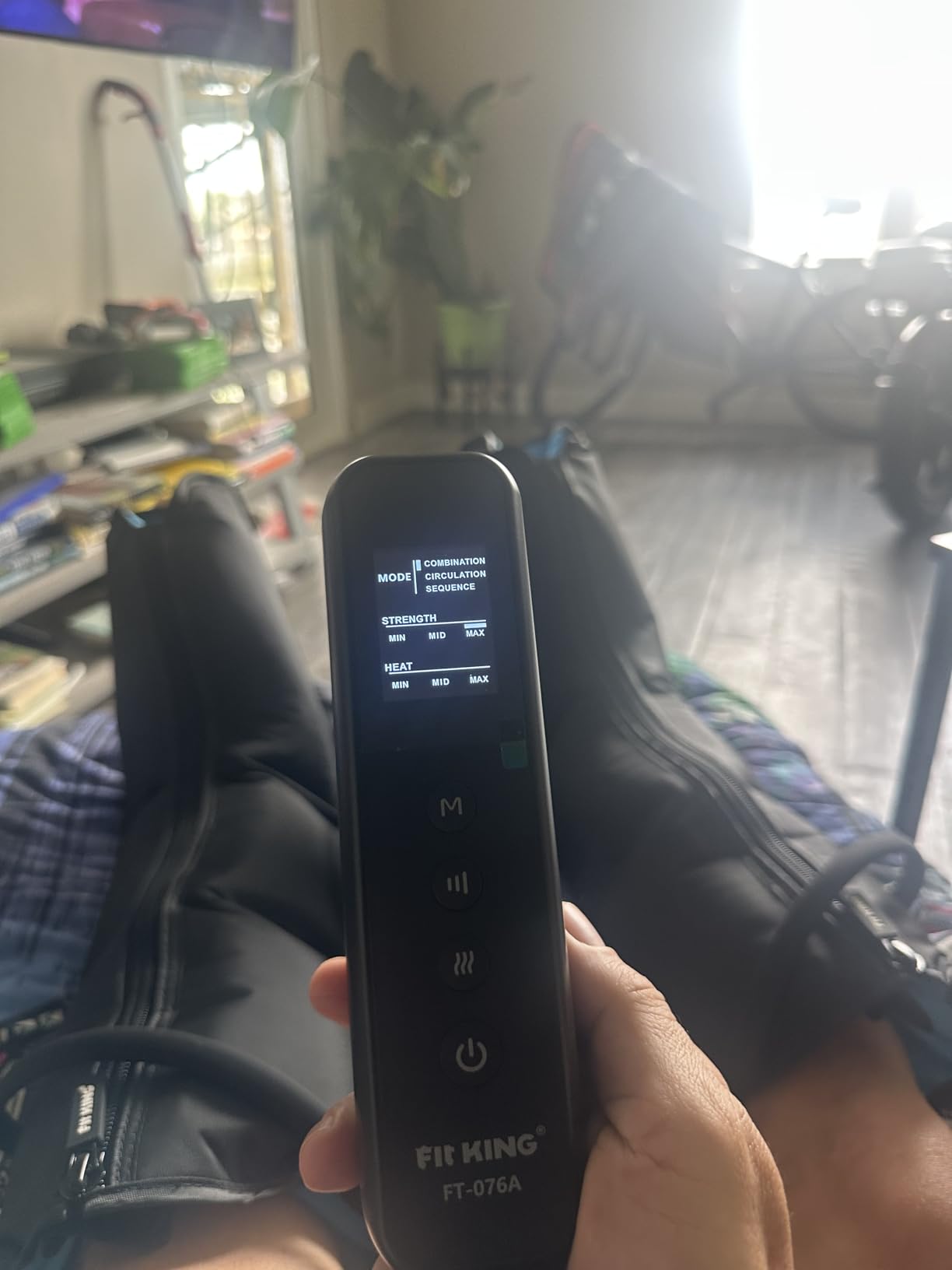 FIT KING Leg Compression Massager with Heat for Circulation and Pain Relief customer photo 2
