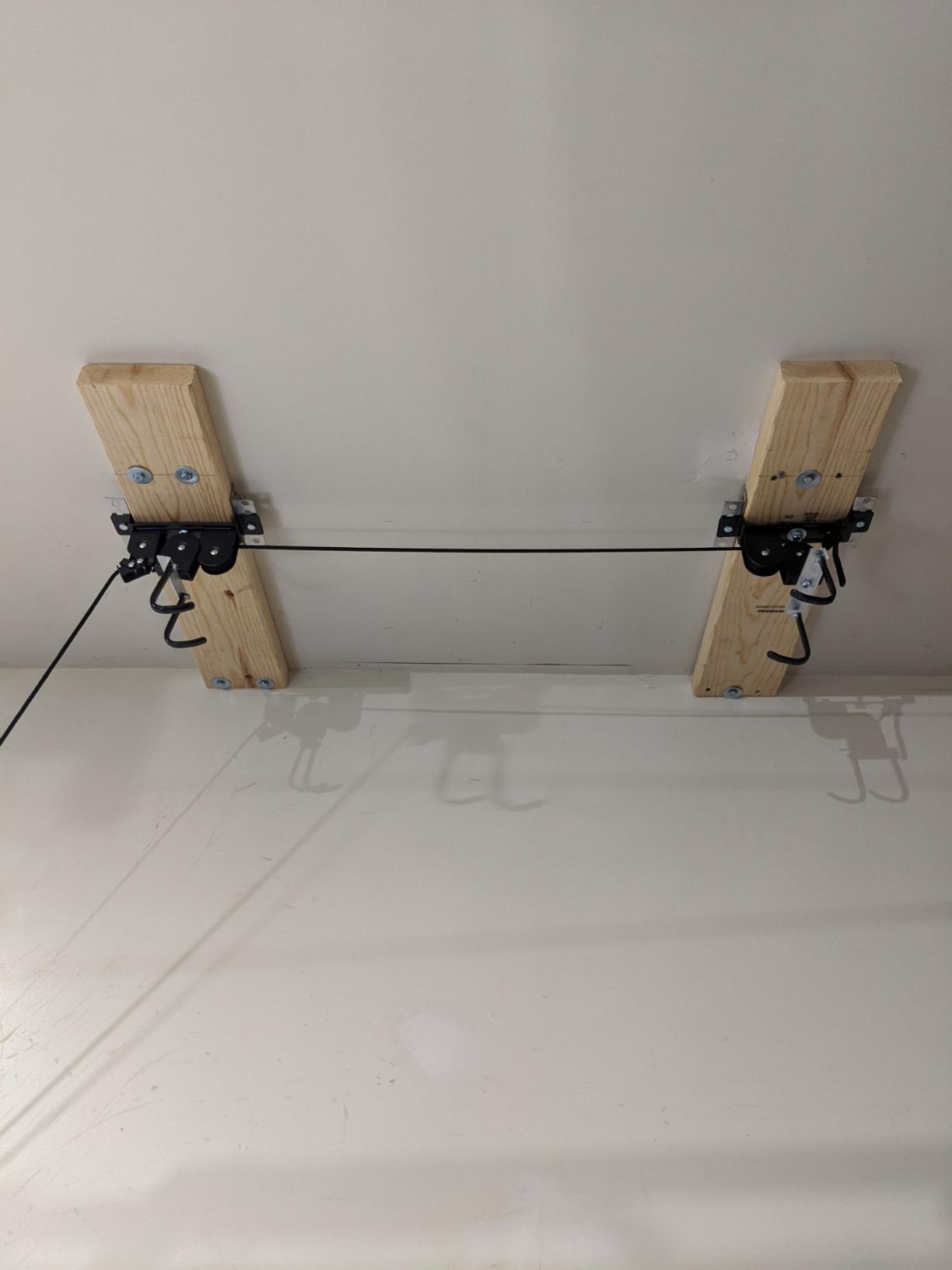 Wallmaster Ceiling Bike Hanger, Bicycle Lift Hoist Pulley System for Garage customer photo 2