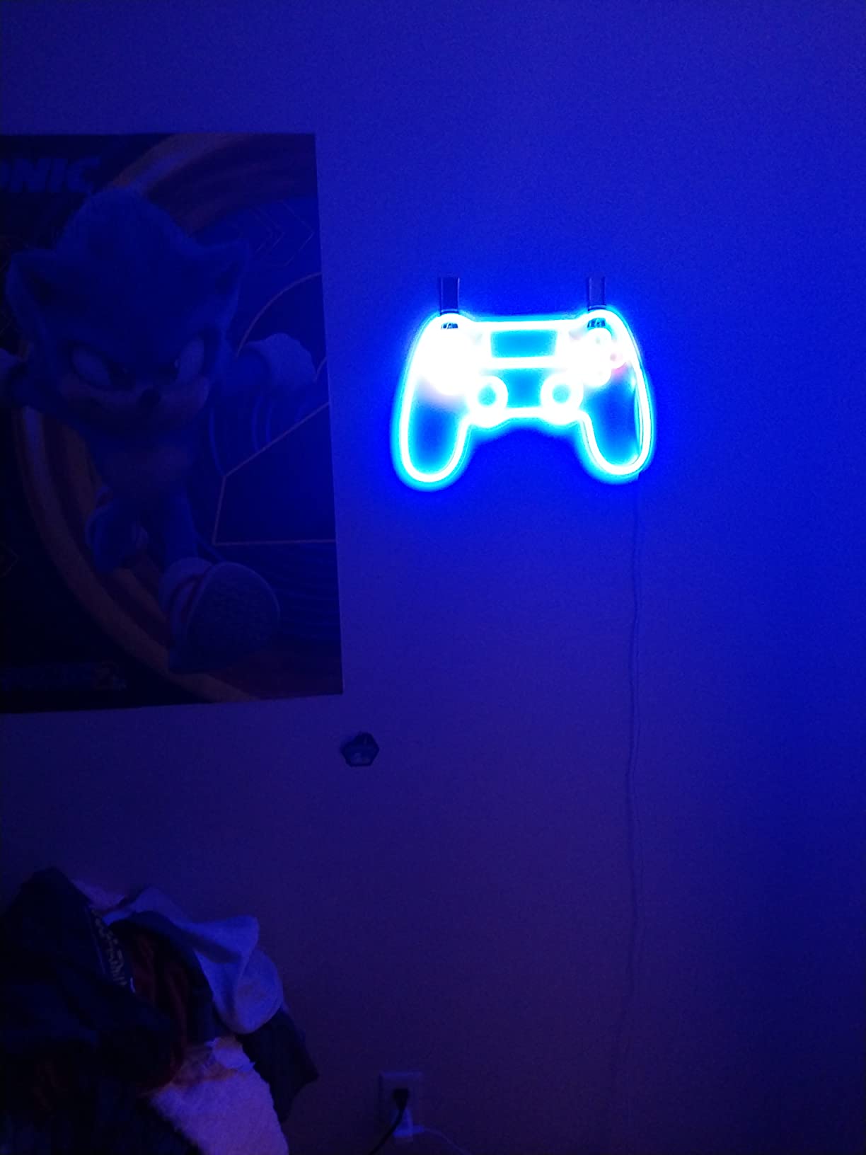Kavaas Gamer Neon Sign, Game Controller LED Sign for Gaming Room Decor - Game Neon Sign for Teen Boy Room Decor - Best Gamer Gifts for Boys, Kids customer photo 1