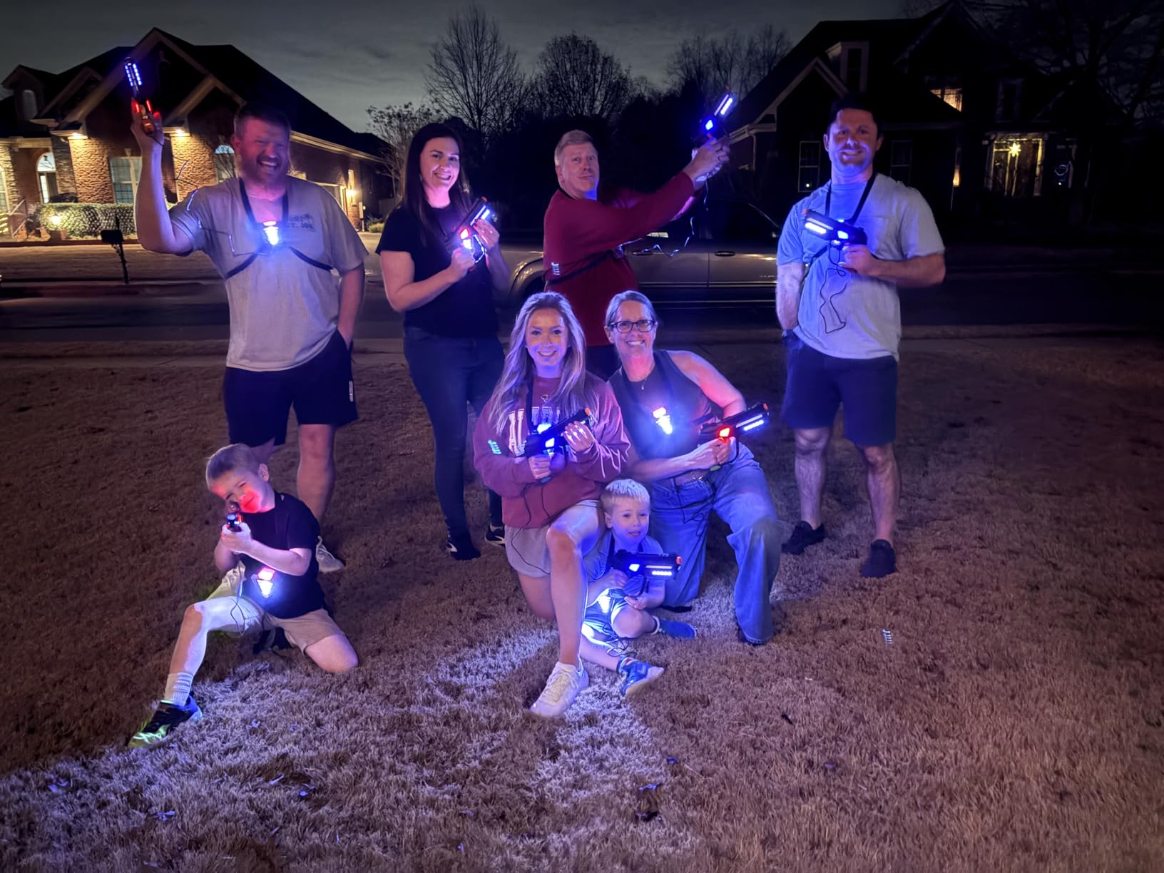Squad Hero Rechargeable Laser Tag for Kids, Teens & Adults - Boys Gifts - Blasters & Vest Sensors - Fun Ideas Age 8+ Year Old Toys - 4 Set - Lazer Teen Boy Game Boys & Girls Outdoor Teenage Activities customer photo 1