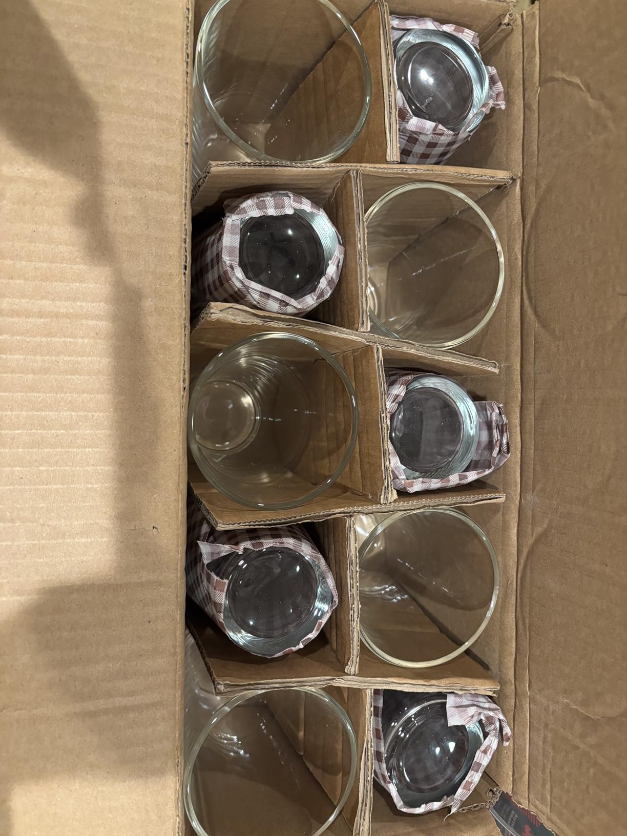 Le'raze 10pc Stackable Drinking Glasses, 16oz Clear Glass Cup Glassware Set customer photo 1