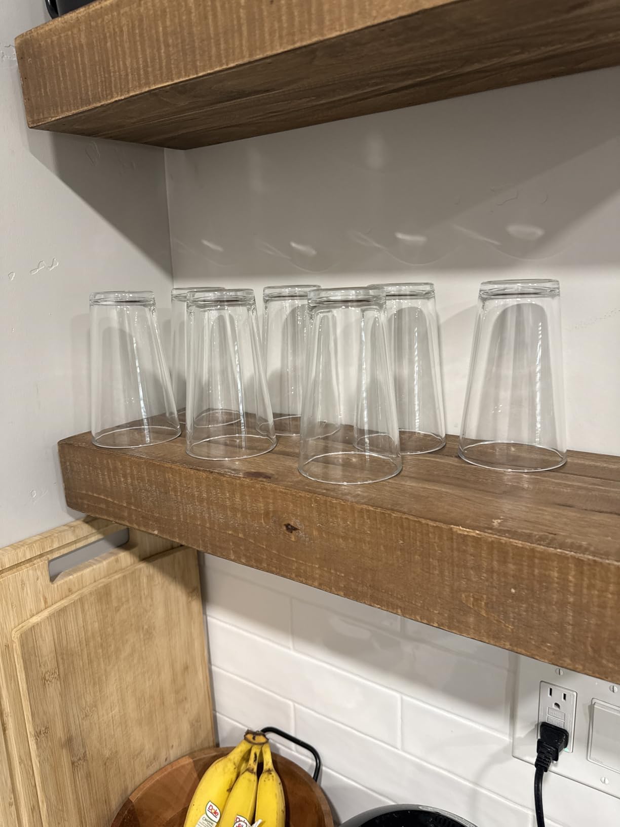 Le'raze 10pc Stackable Drinking Glasses, 16oz Clear Glass Cup Glassware Set customer photo 2