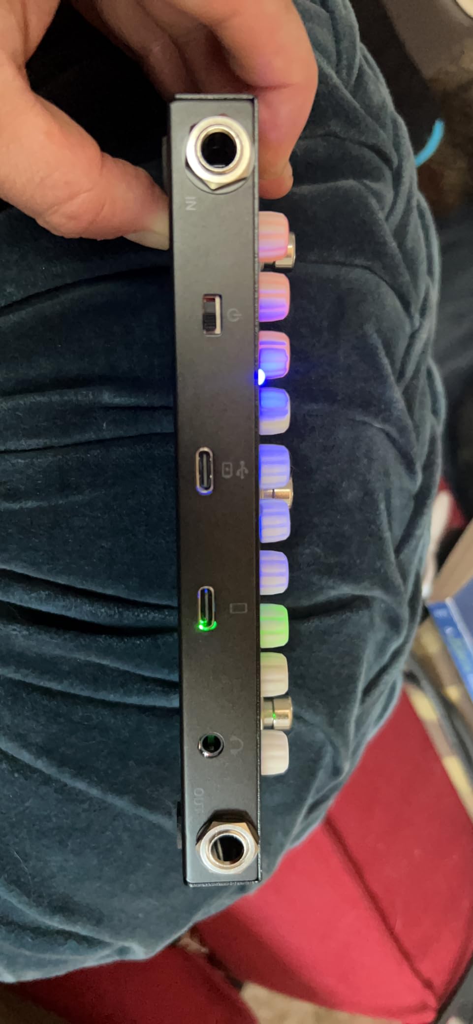 LEKATO Multi Effects Guitar Pedal, with IR Loading 9 AMP Models, Delay Reverb Distortion Overdrive Pedal, Rechargable Electric Guitar Effects Multi Pedal Support Recording,Bluetooth 5.0 customer photo 2