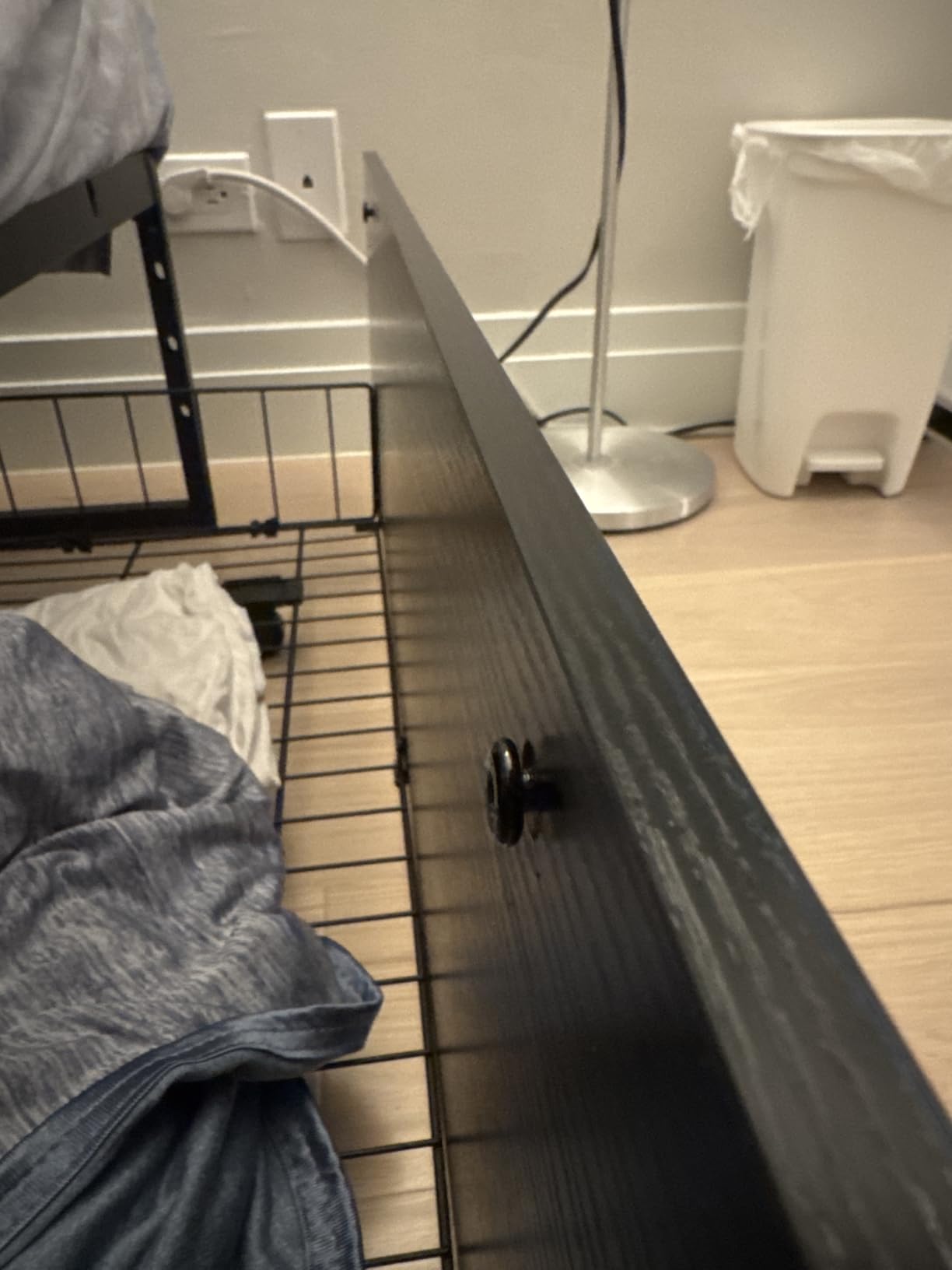 GAZHOME Twin Bed Frame with 2 XL Storage Drawers, Metal Platform Bed Frame with Footboard, 9 Strong Metal Slat Support/No Box Spring Needed/Easy Assembly/Space Saving Wood customer photo 1