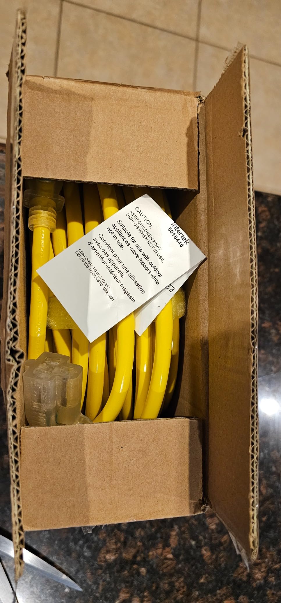 HUANCHAIN 12 Gauge Heavy Duty Extension Cord 50 FT Waterproof Yellow customer photo 2
