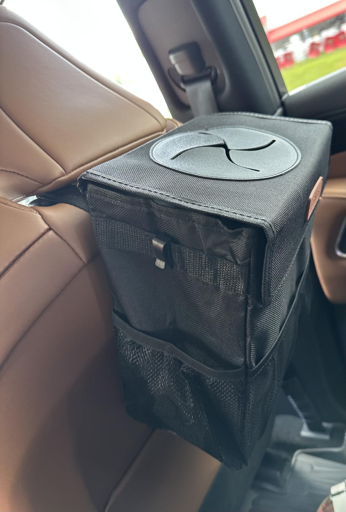 Vankor Car Trash Can with Lid Leak Proof Car Accessories for Women customer photo 2
