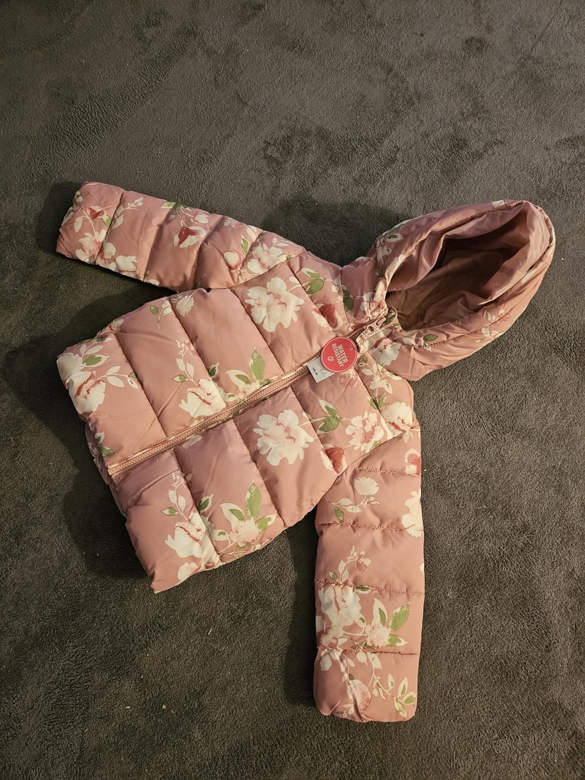 The Children's Place Baby and Toddler Girls' Medium Weight Wind-Resistant, Water-Resistant Puffer Jacket customer photo 2