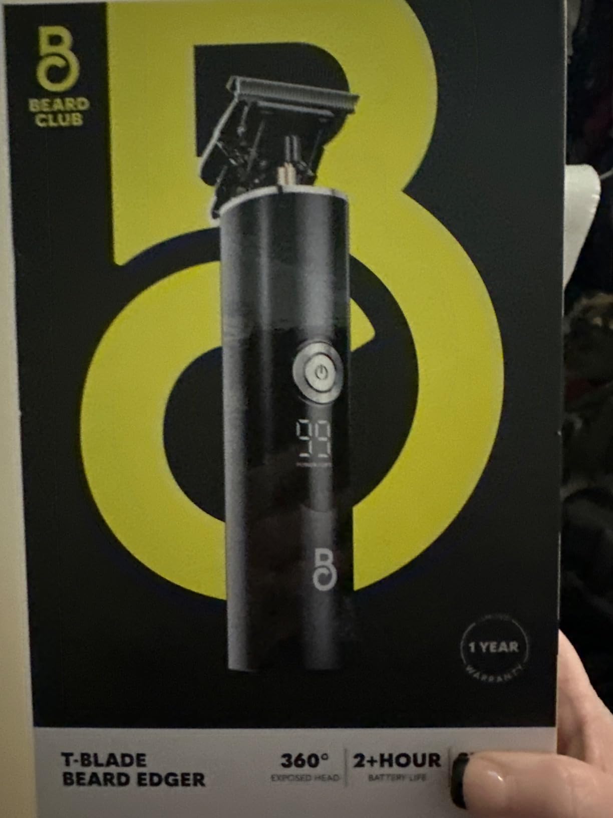 The Beard Club Beard Trimmer for Men - Electric Cordless Rechargeable Beard & Hair Trimmer - High Power 7000 RPM - 8 Color Guides 45 Unique Trim Lengths - Travel Lock customer photo 1