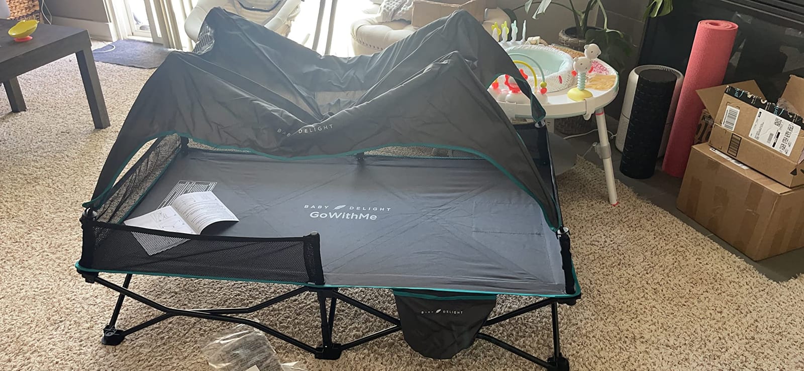 Baby Delight Go with Me Bungalow Deluxe Portable Cot, Grey customer photo 1