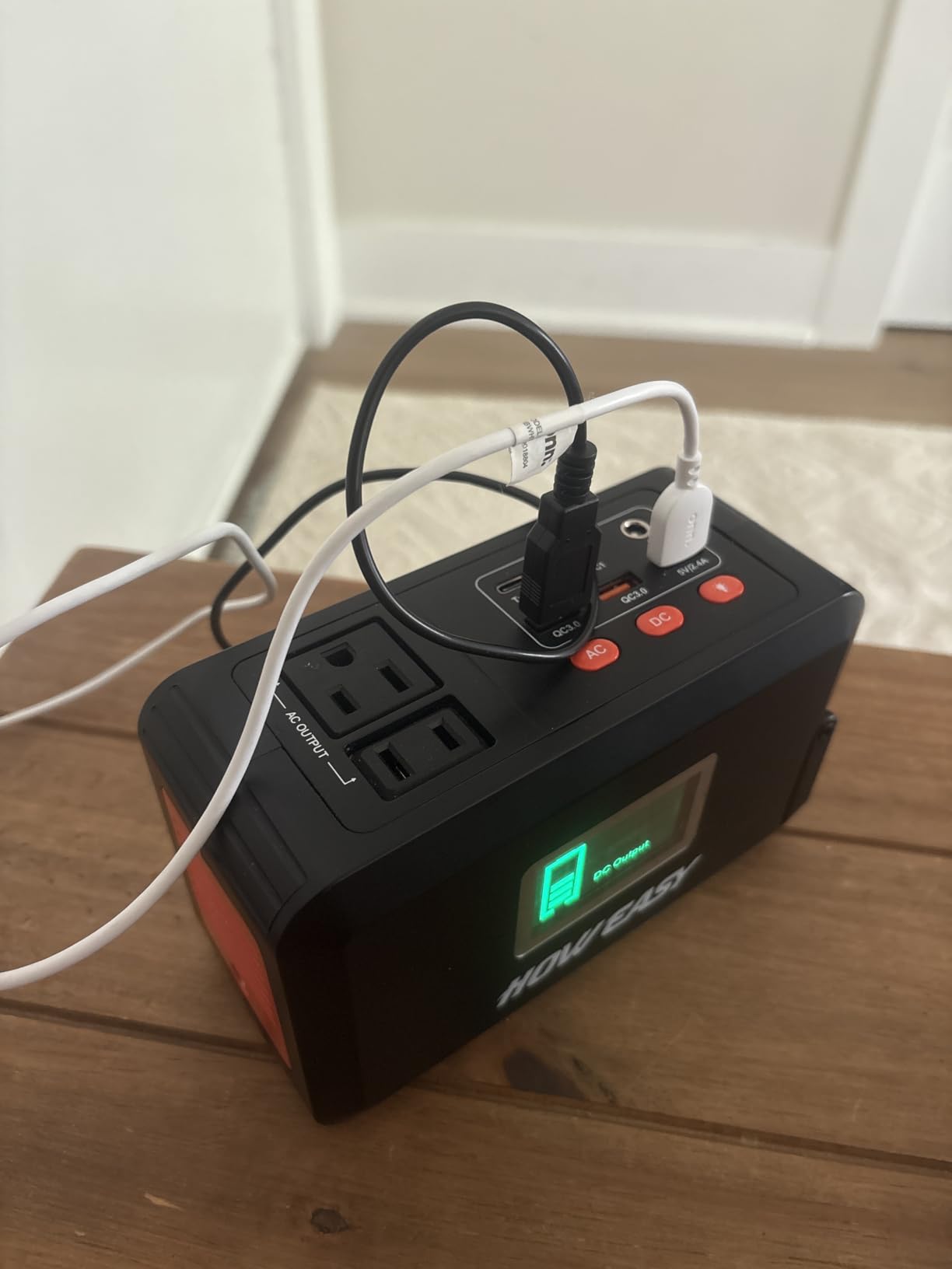 HOWEASY Portable Power Station,120W(240W Peak) Solar Generator customer photo 2
