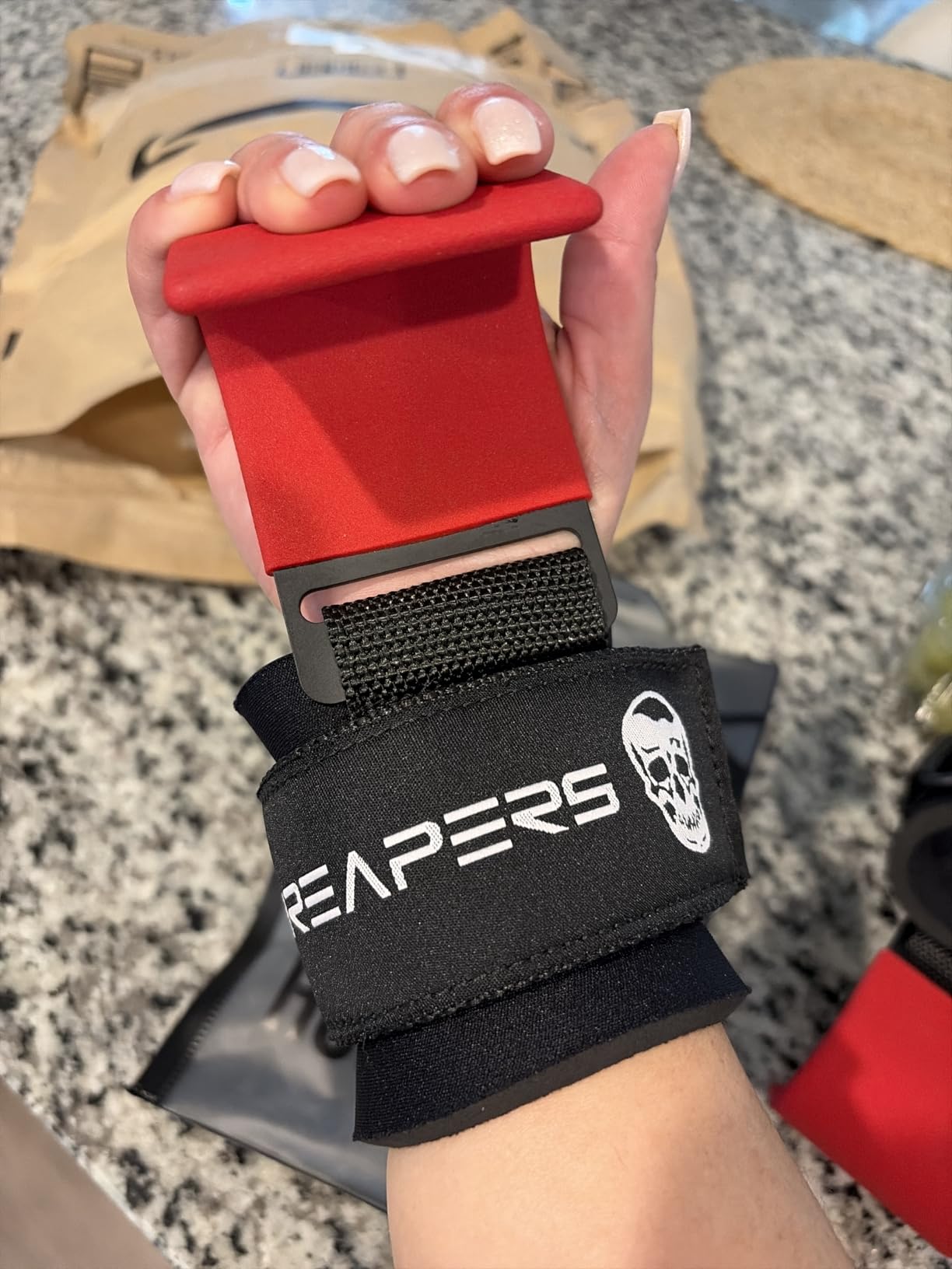 Gymreapers Weight Lifting Hooks (Pair), Heavy Duty Power Wrist Straps Hand Grip Support For Deadlifts, Pull Ups, Shrugs - Gym Gloves For Men and Women customer photo 1