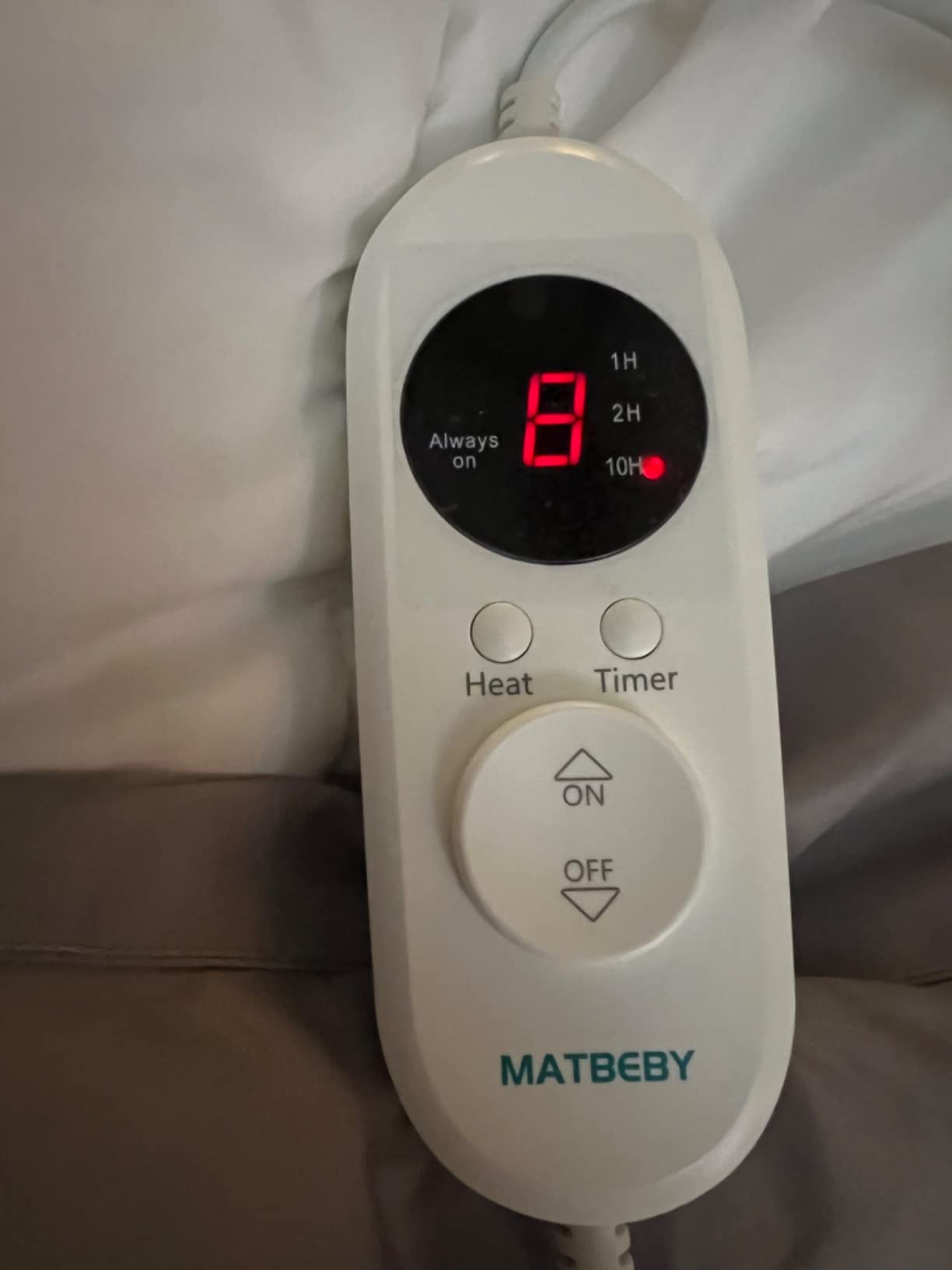 Heated Mattress Pad Queen Size, Electric Mattress Pad Cover w/Dual Control 8 Heating Settings, Bed Warmer w/ 4 Auto Shut Off Settings, UL Certified, Deep Pocket, Machine Washable, White customer photo 2