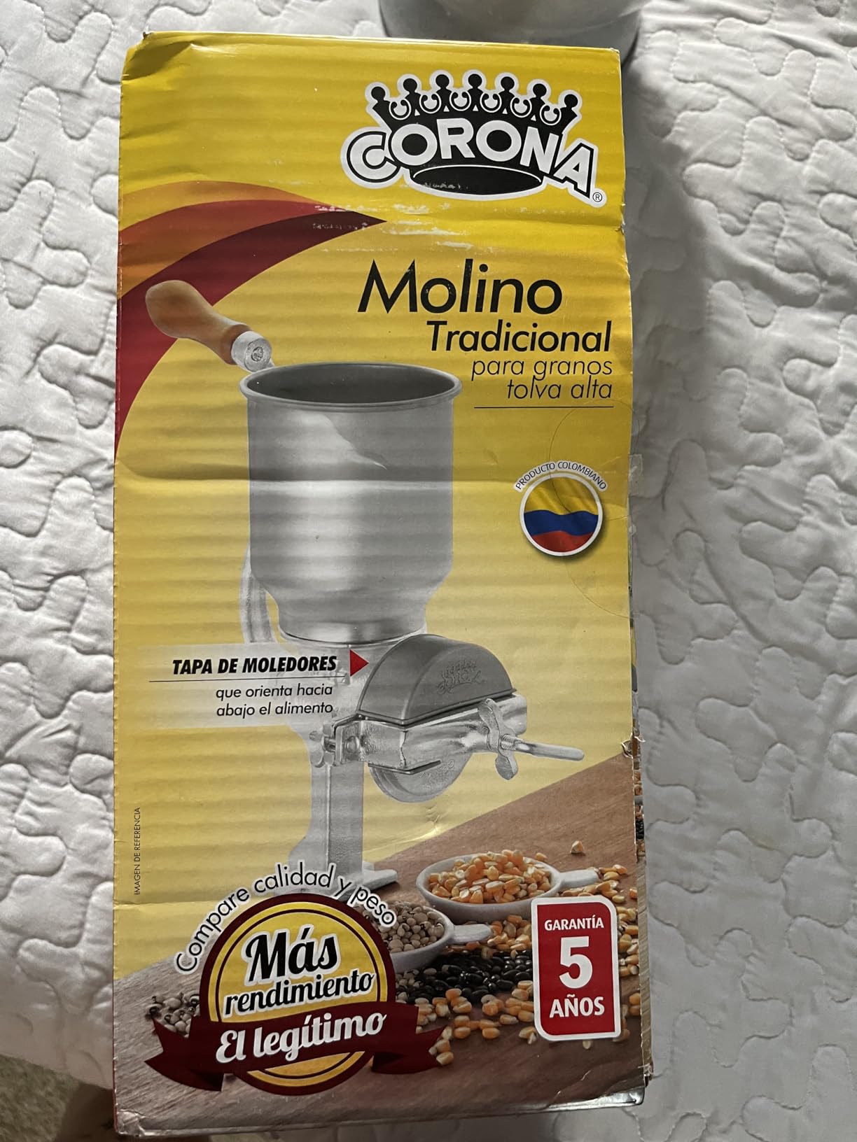 Corona Manual Grain Mill, Molino para Moler Maiz, Cast Iron Grinder customer photo 2