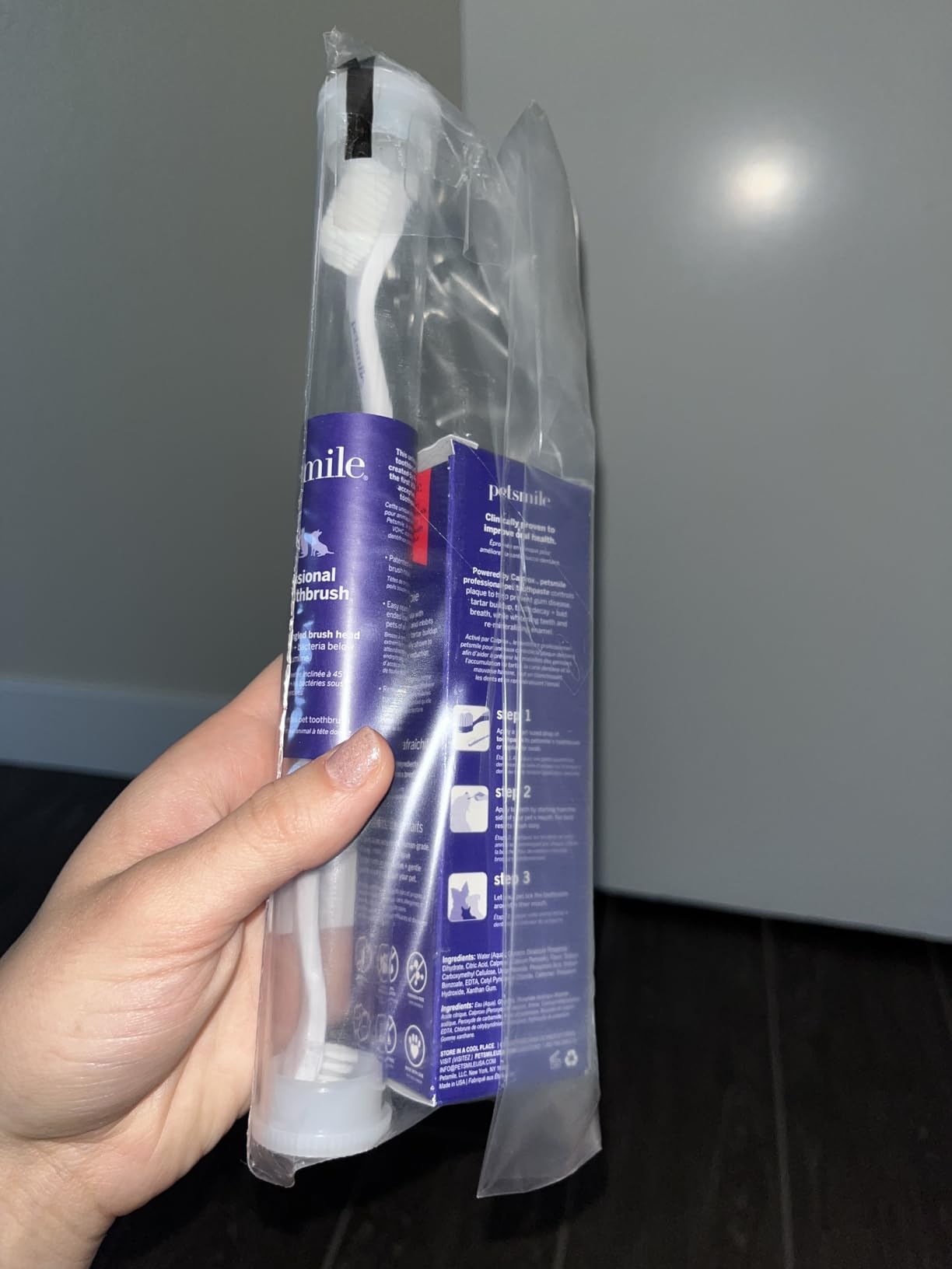 Petsmile Teeth Brushing Kit, Toothpaste + Brush, Rotisserie Chicken 2.5 Oz customer photo 1