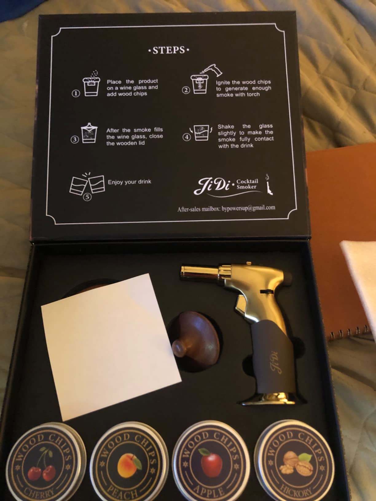Whiskey Smoker Kit with Torch & Wood Chips, Cocktail Smoker Kit, Old Fashioned Drink Smoker Kit, Bourbon Birthday ,Upgrade Your Home Bar - Ideal Gifts for Men, Dad, Boyfriend(NO Butane) customer photo 2