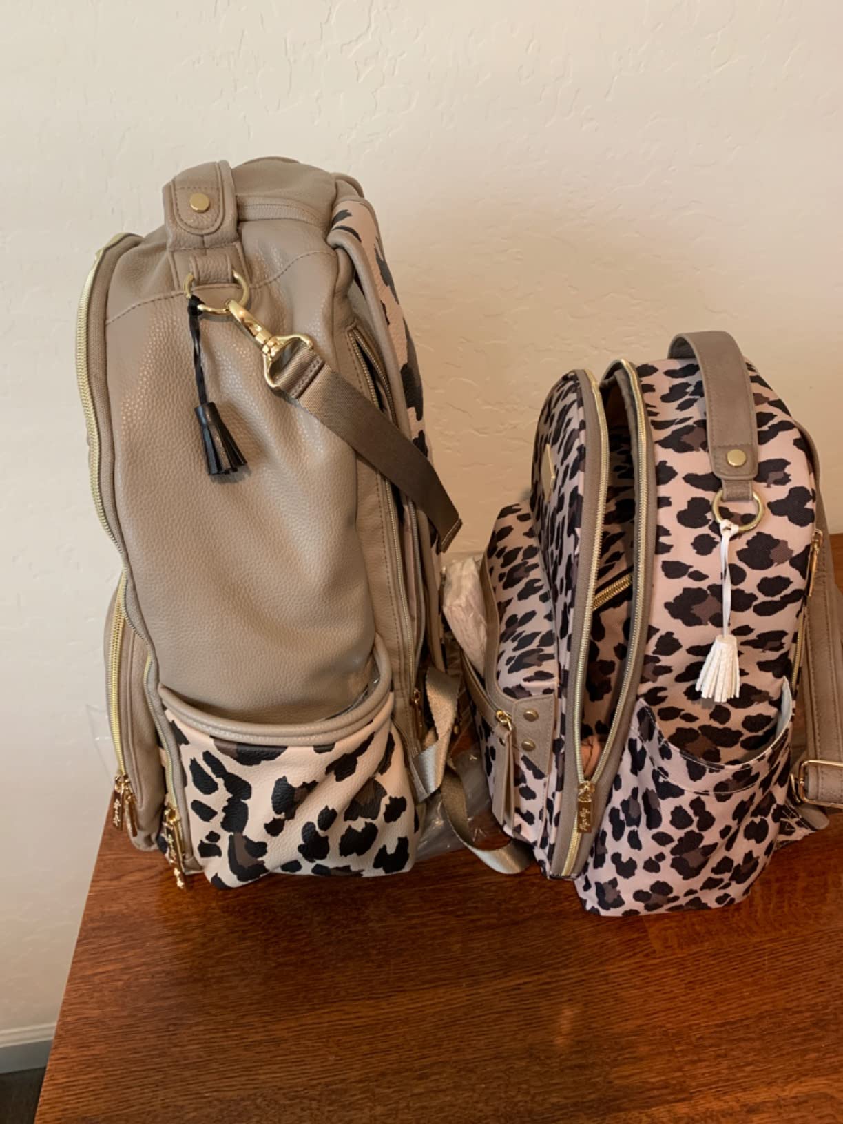 Itzy Ritzy Boss Plus Large Diaper Bag Backpack with 19 Pockets (Cognac) | Includes 2 Insulated Bottle Pockets, Changing Pad, Stroller Clips, Comfortable Padded Straps, Easy-to Clean, Travel-Ready customer photo 2
