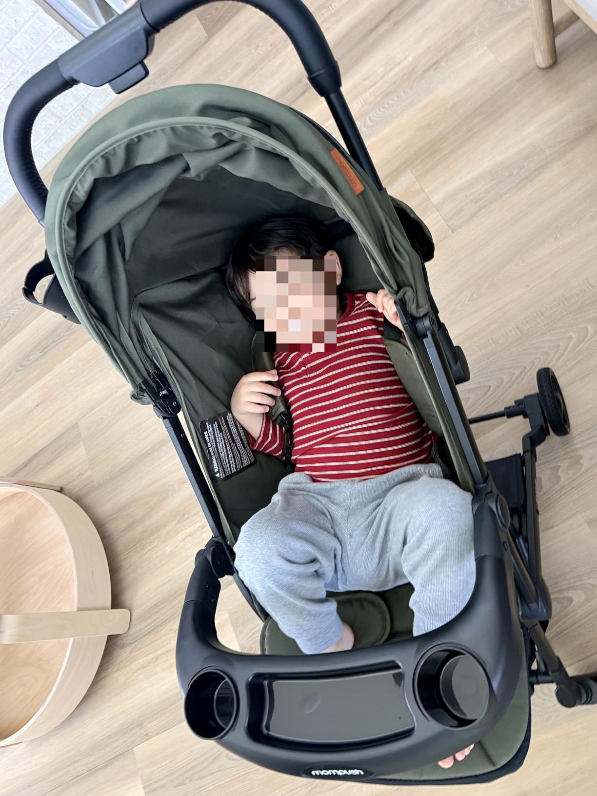 Mompush Lithe V2 Lightweight Travel Stroller Snack Tray Included, Forest customer photo 1