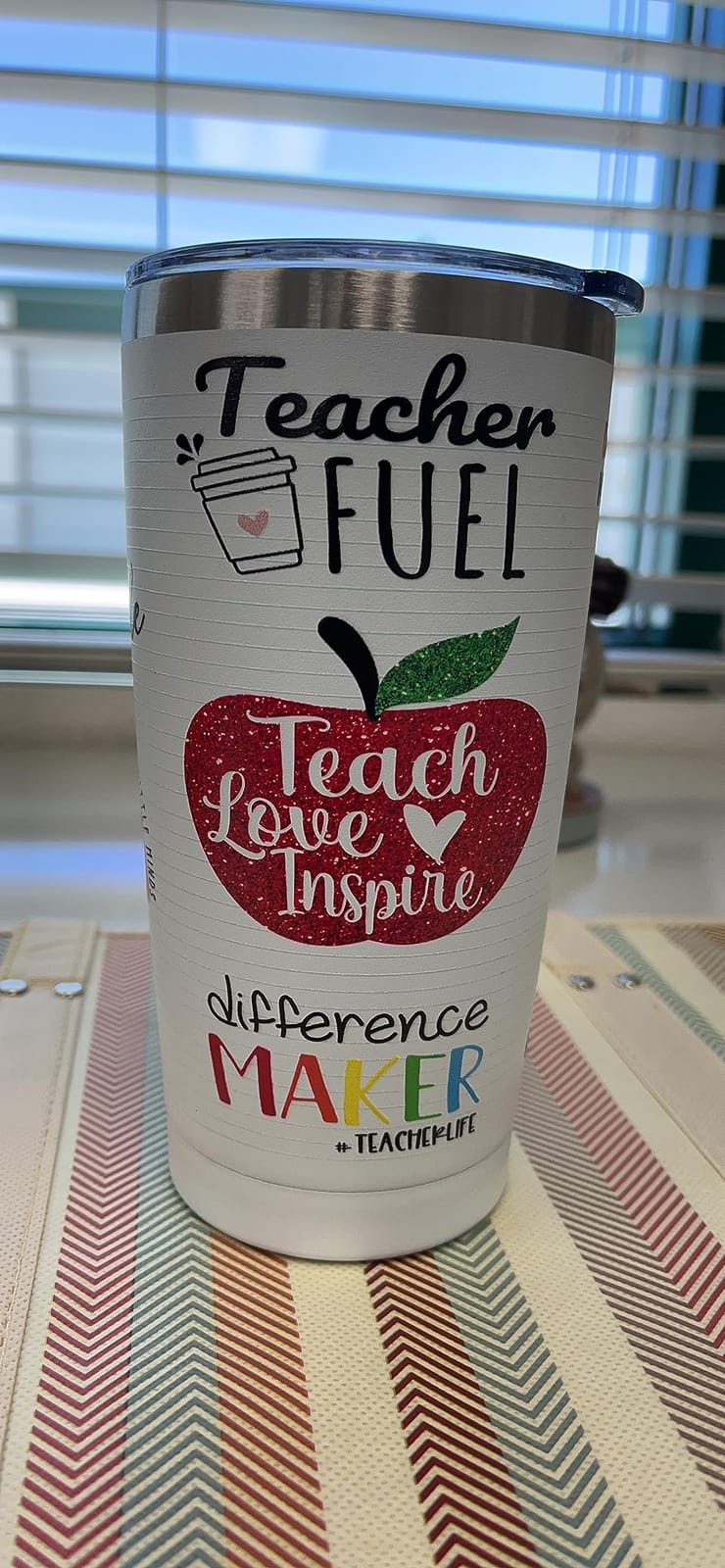 Teacher Gifts,Teacher Appreciation Gifts,Teachers Christmas Birthday Gift from Students,Back to School Gift for Women,20oz Stainless Steel Tumbler Cup customer photo 1